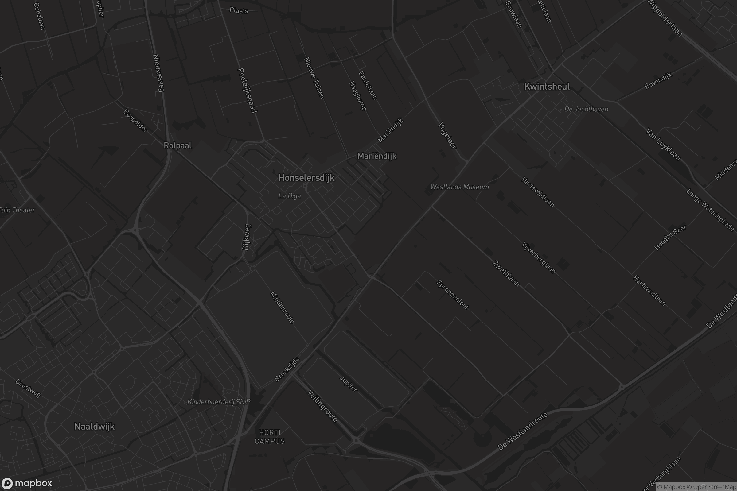 Kaart van Honselersdijk