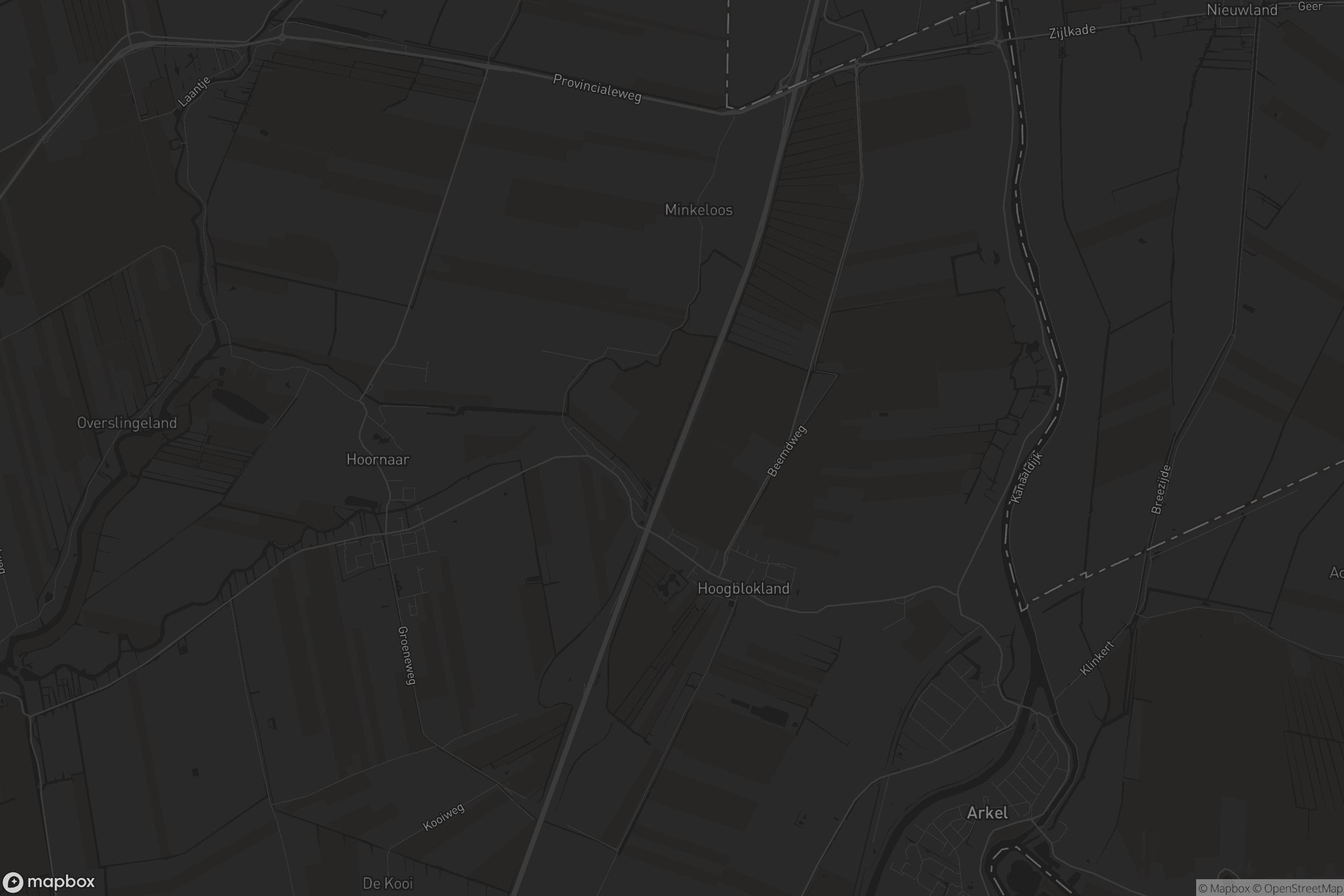 Kaart van Hoogblokland