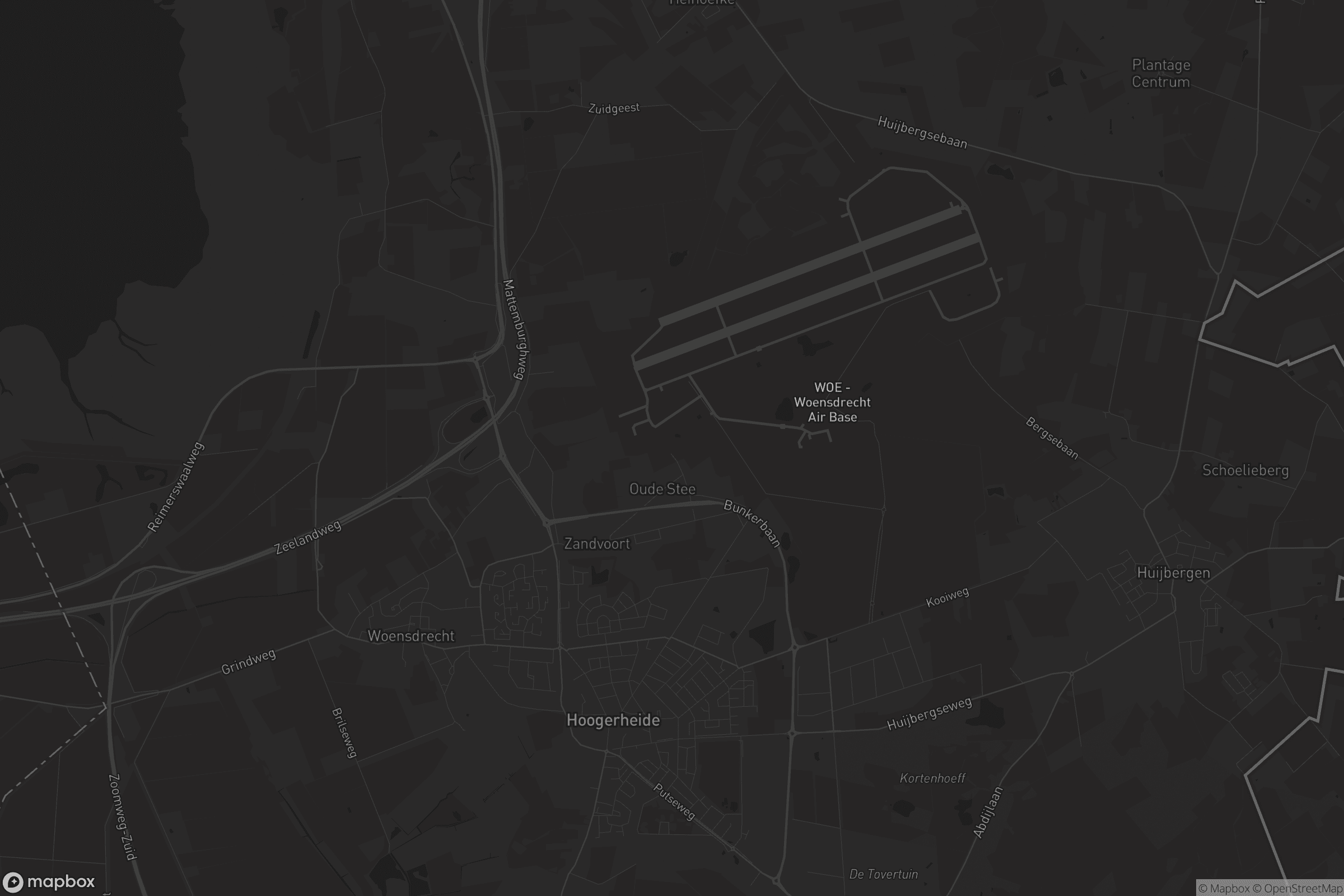 Kaart van Hoogerheide