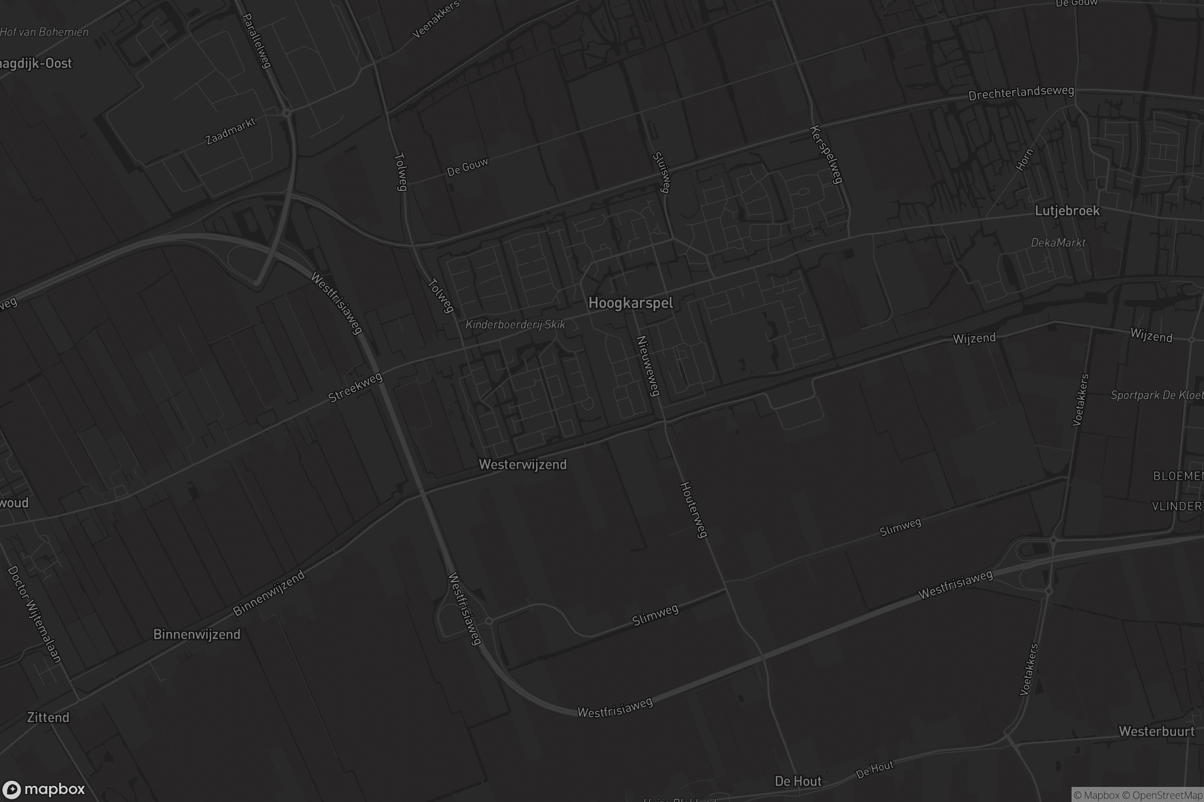 Kaart van Hoogkarspel