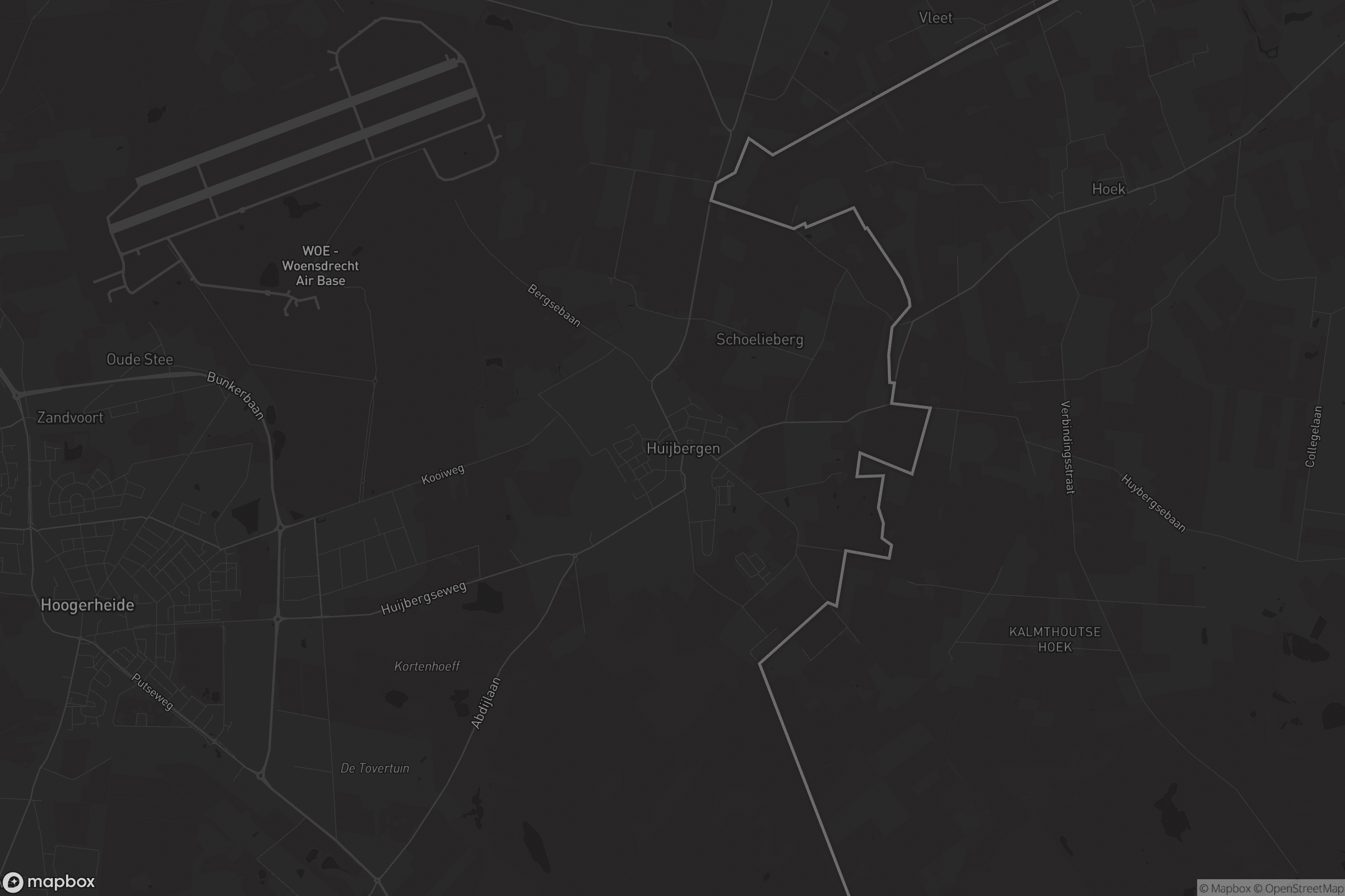 Kaart van Huijbergen