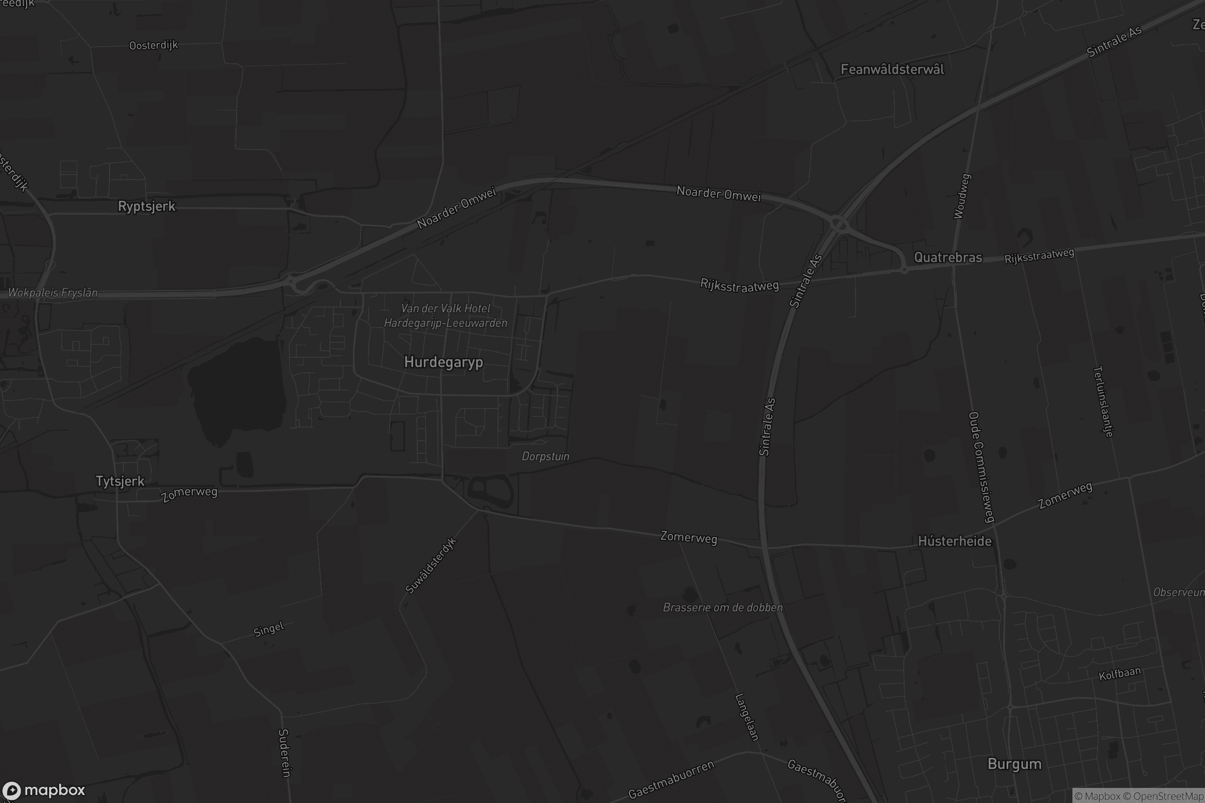 Kaart van Hurdegaryp