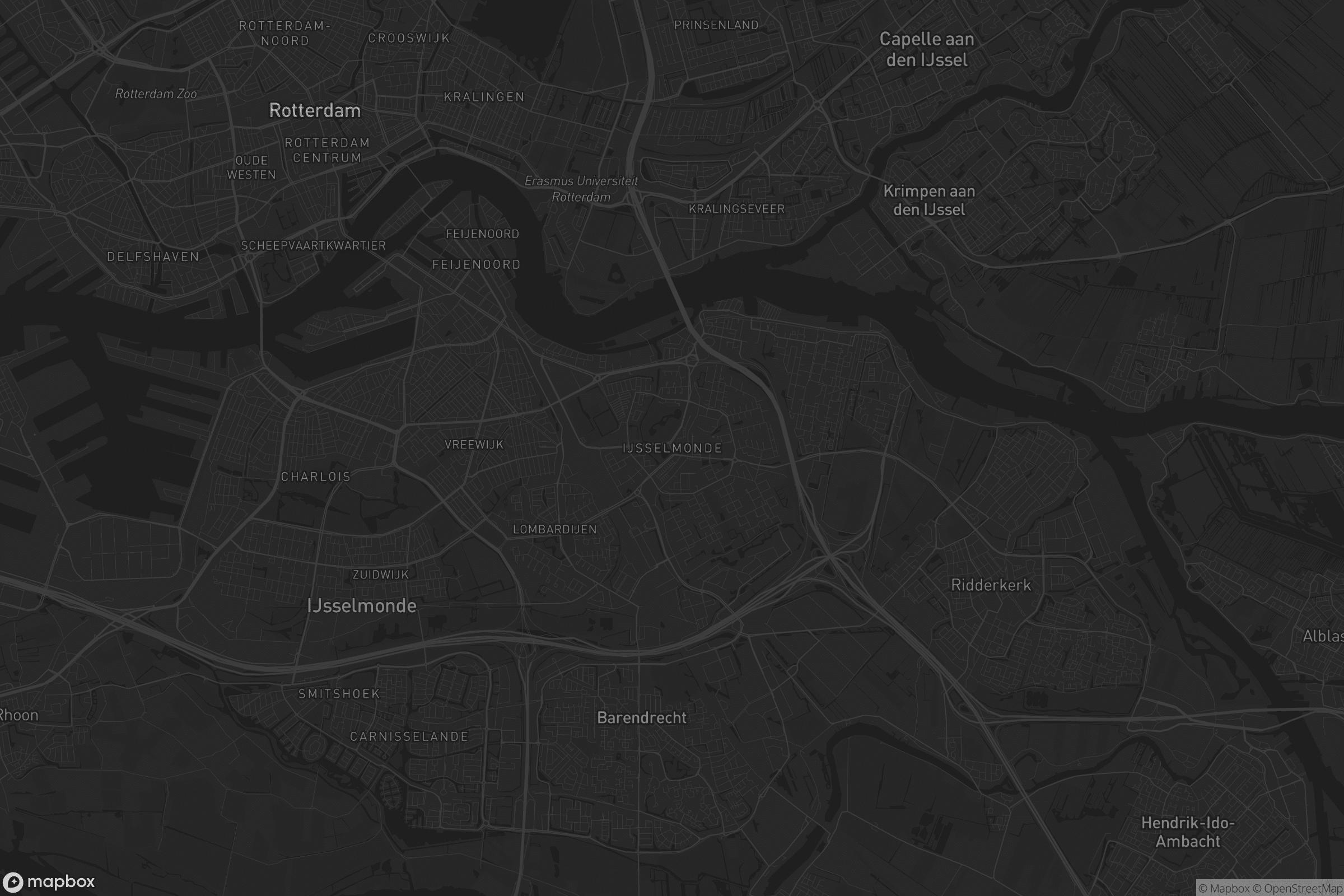 Kaart van IJsselmonde