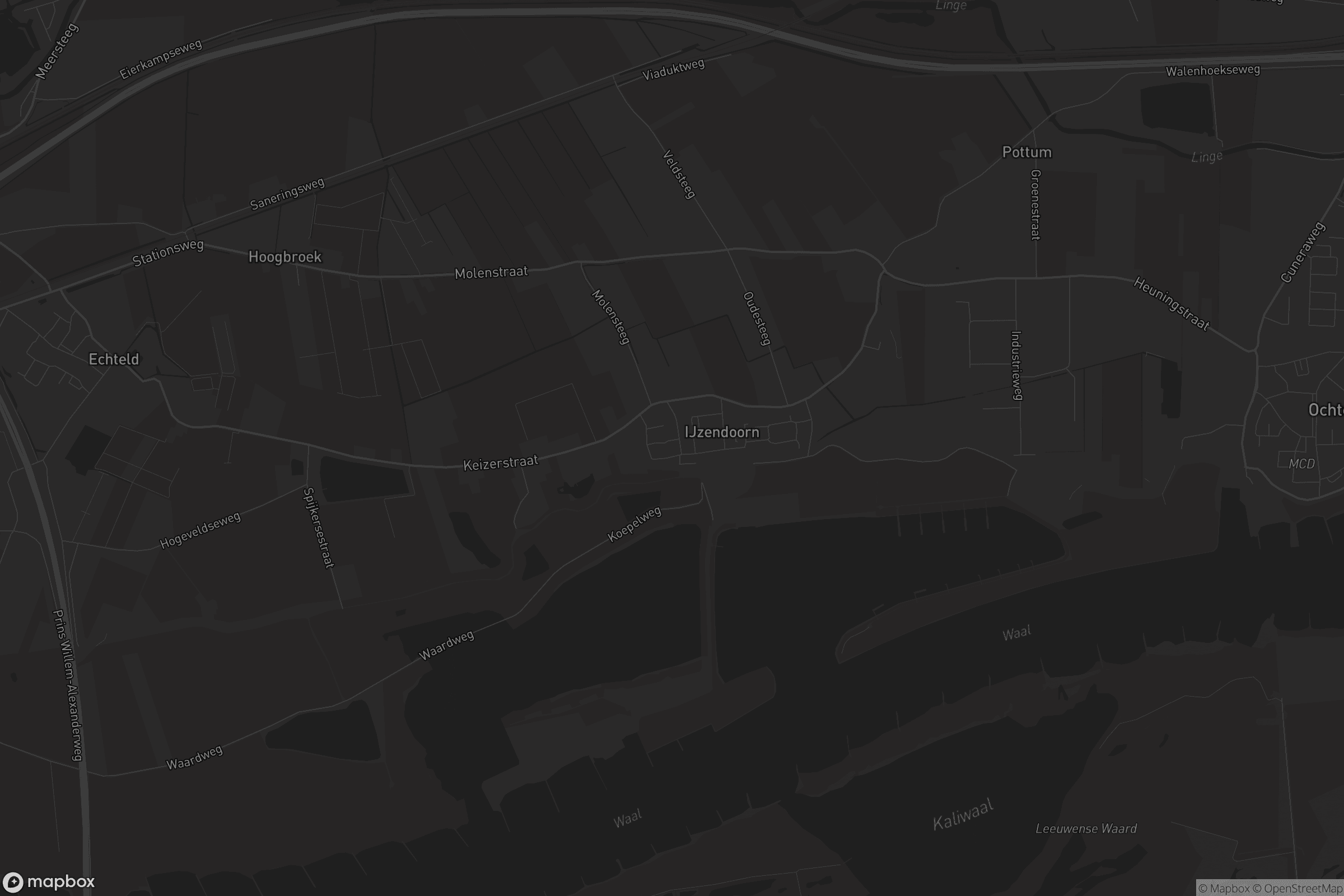 Kaart van IJzendoorn