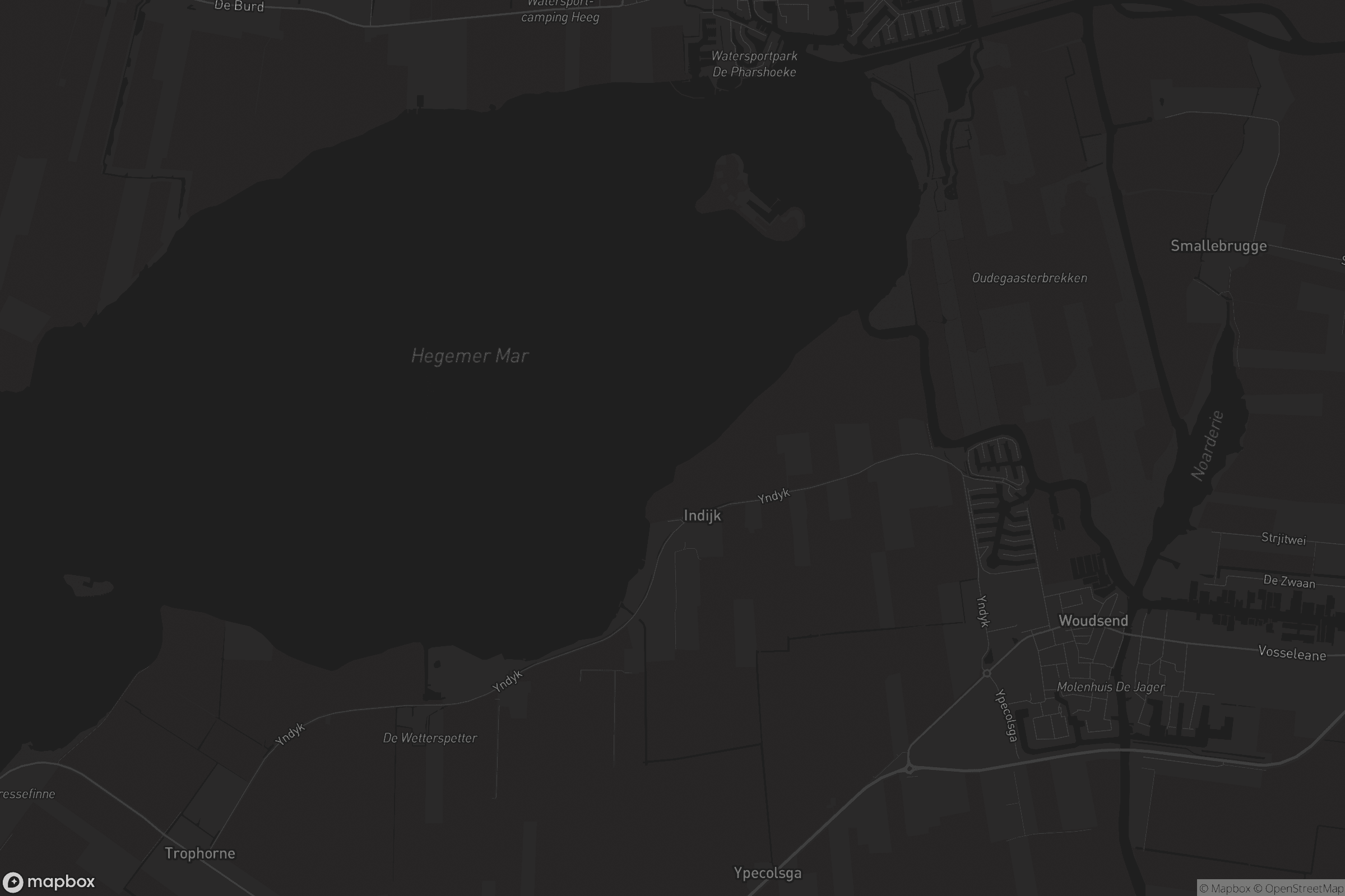 Kaart van Indijk