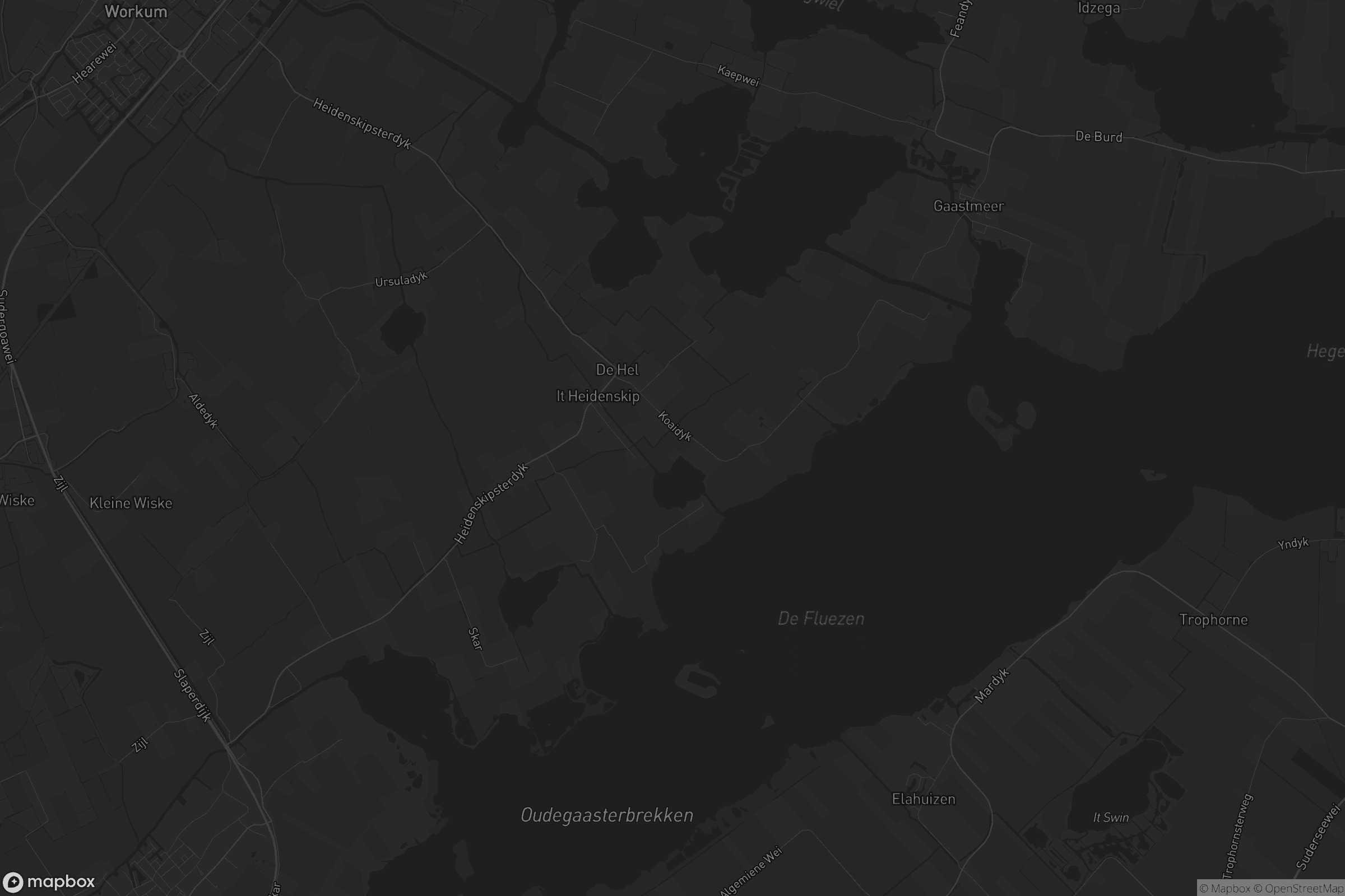 Kaart van It Heidenskip