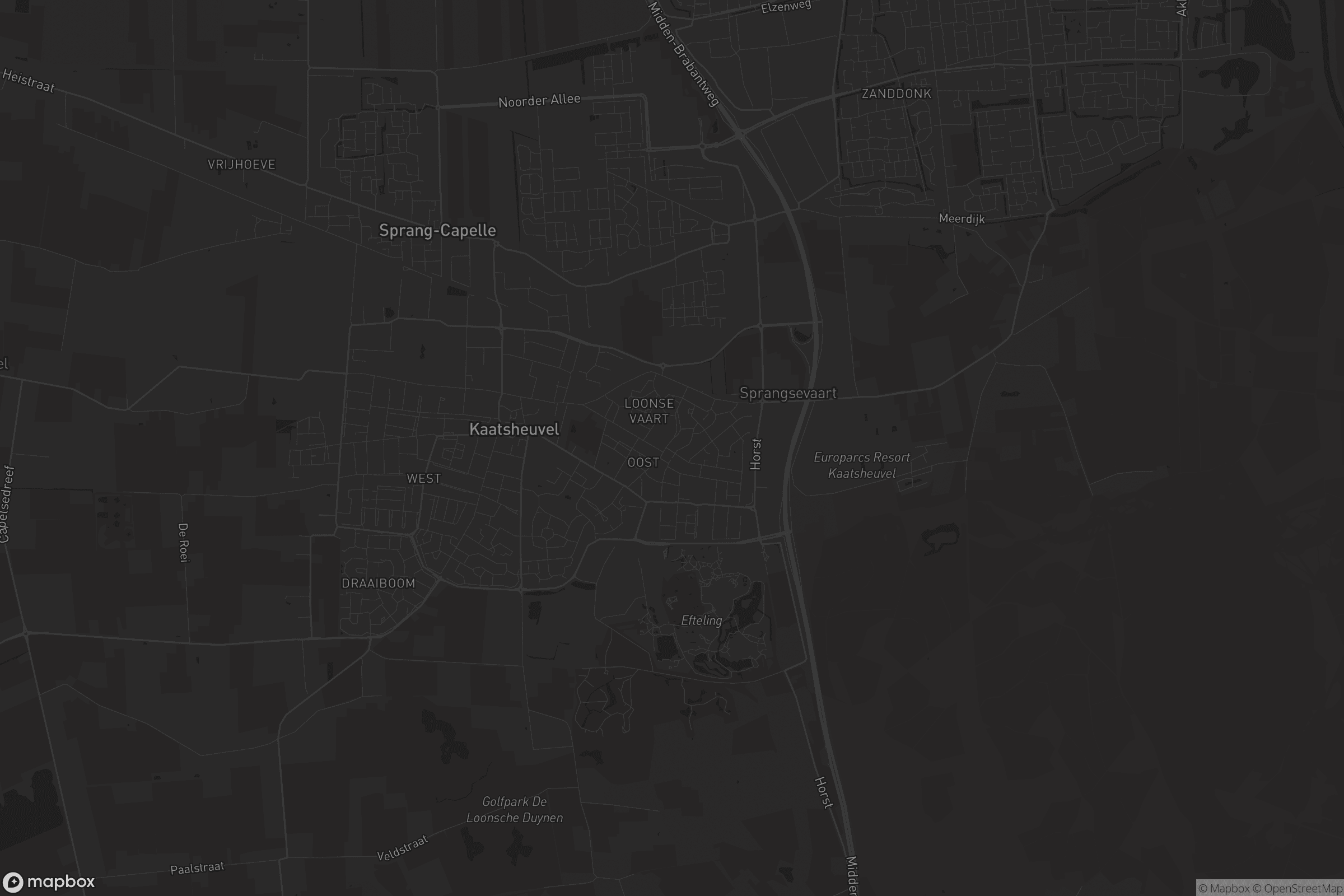 Kaart van Kaatsheuvel