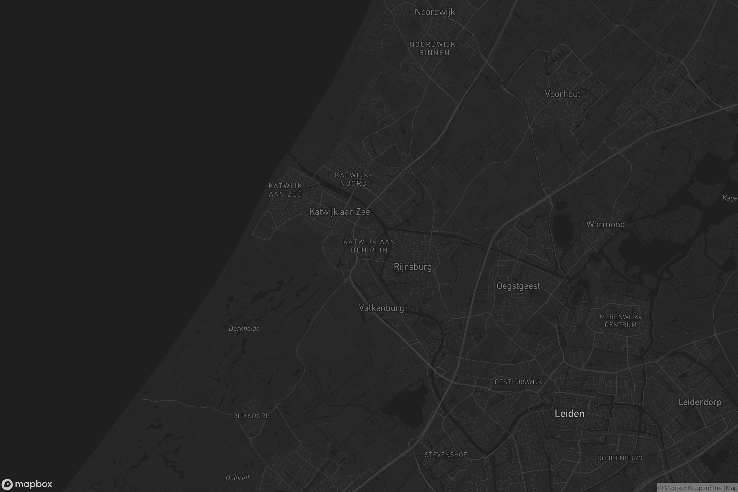 Kaart van Katwijk aan den Rijn