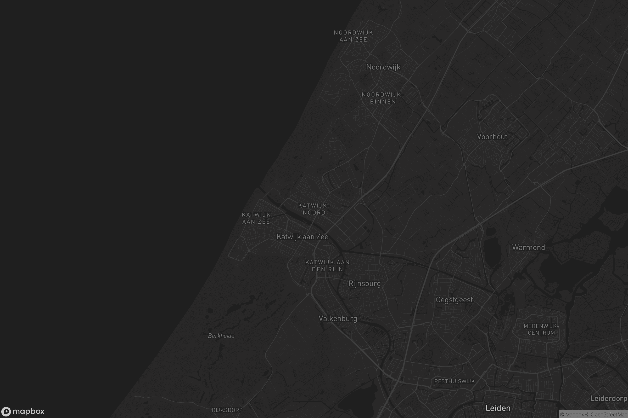 Kaart van Katwijk-Noord