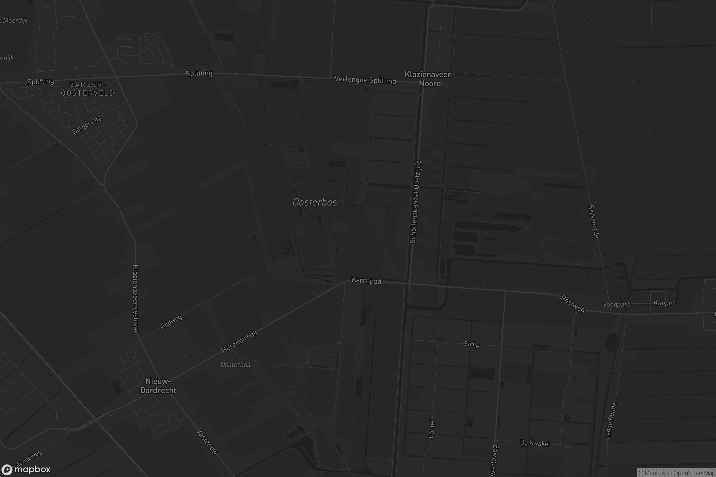 Kaart van Klazienaveen-Noord