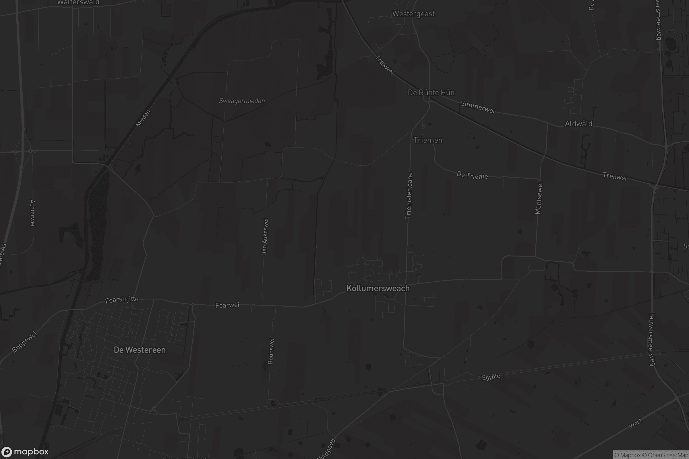 Kaart van Kollumersweach