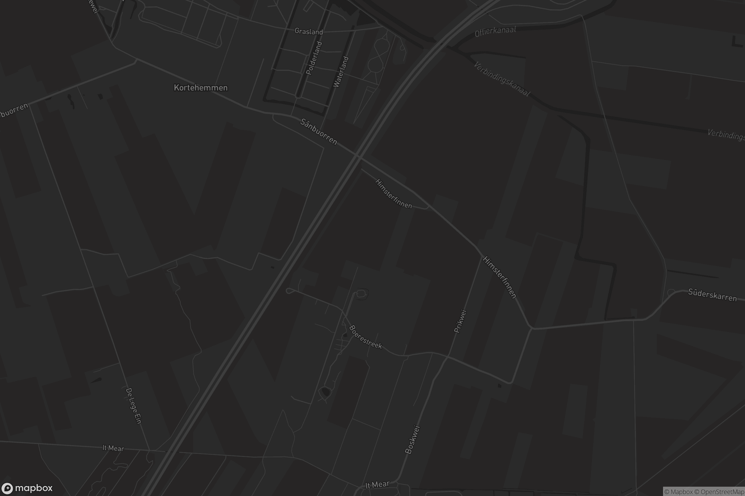 Kaart van Kortehemmen