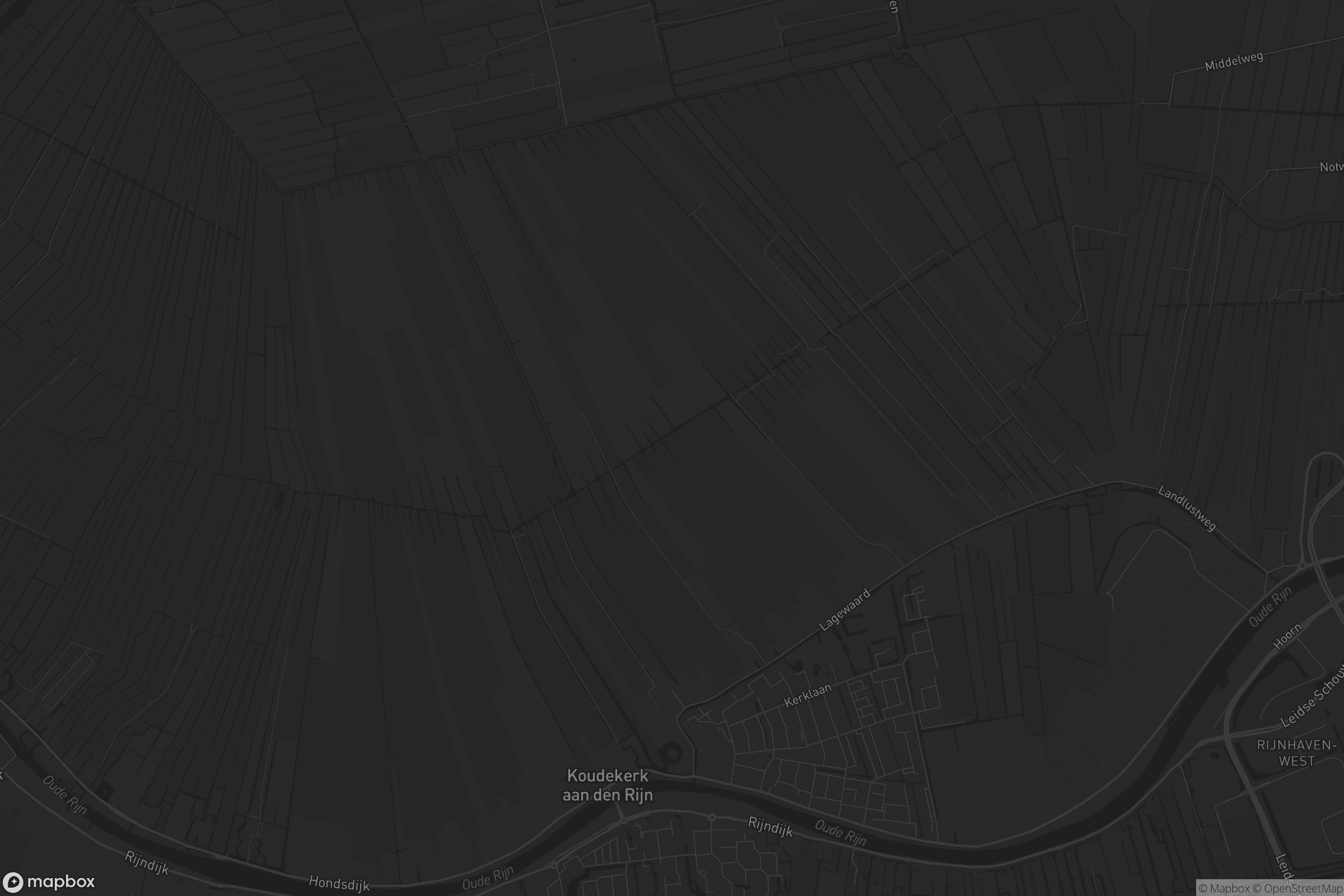 Kaart van Koudekerk aan den Rijn