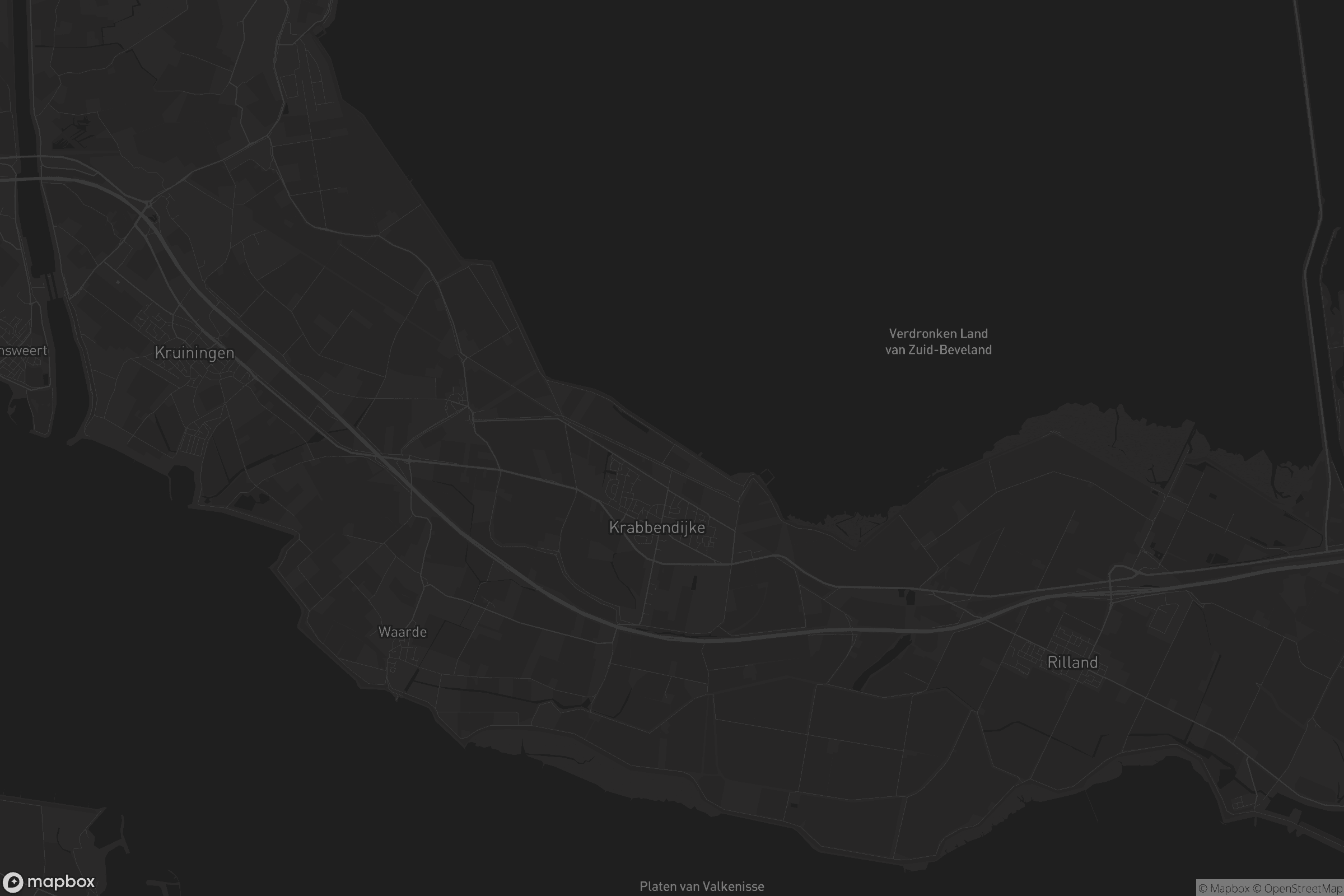 Kaart van Krabbendijke