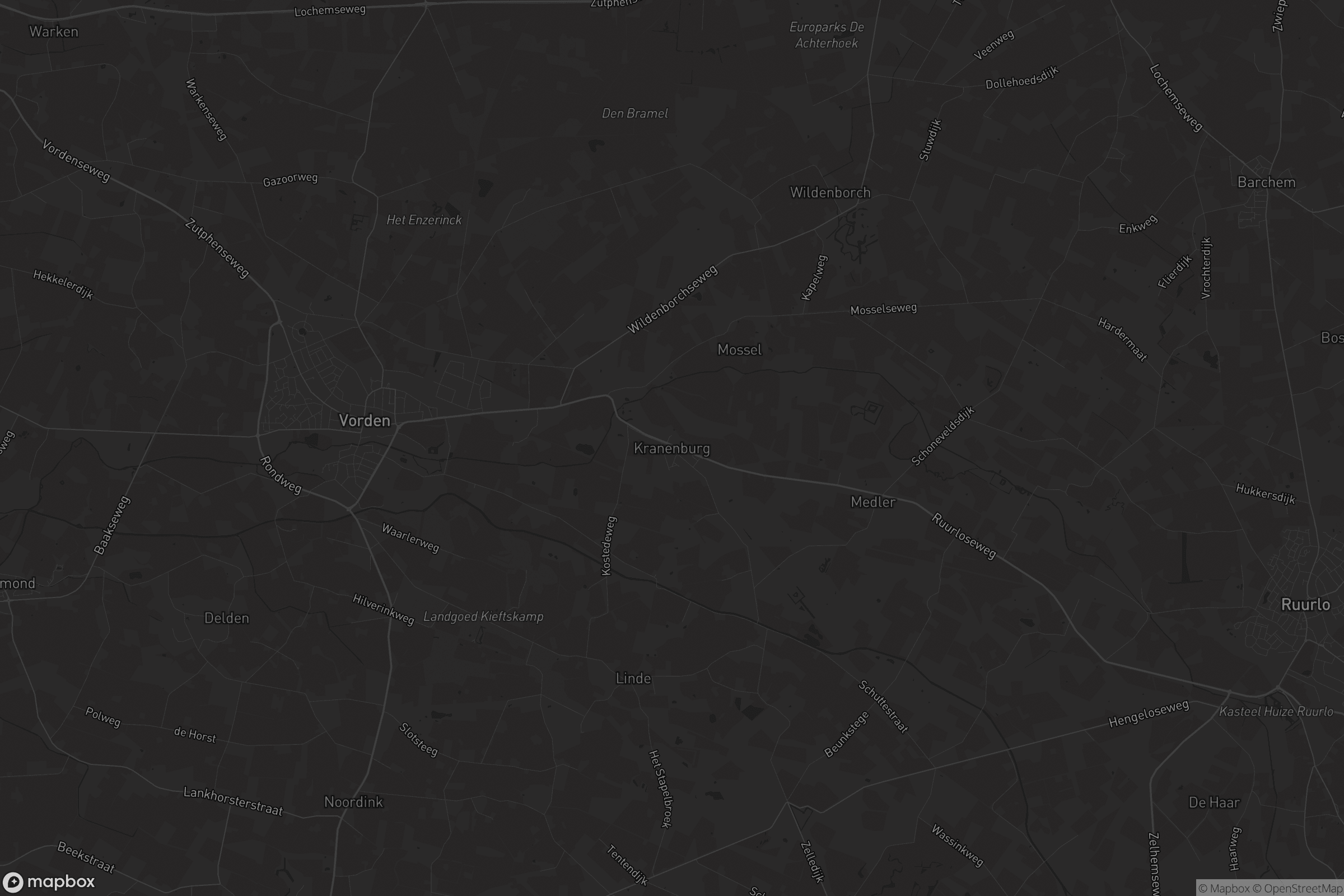 Kaart van Kranenburg