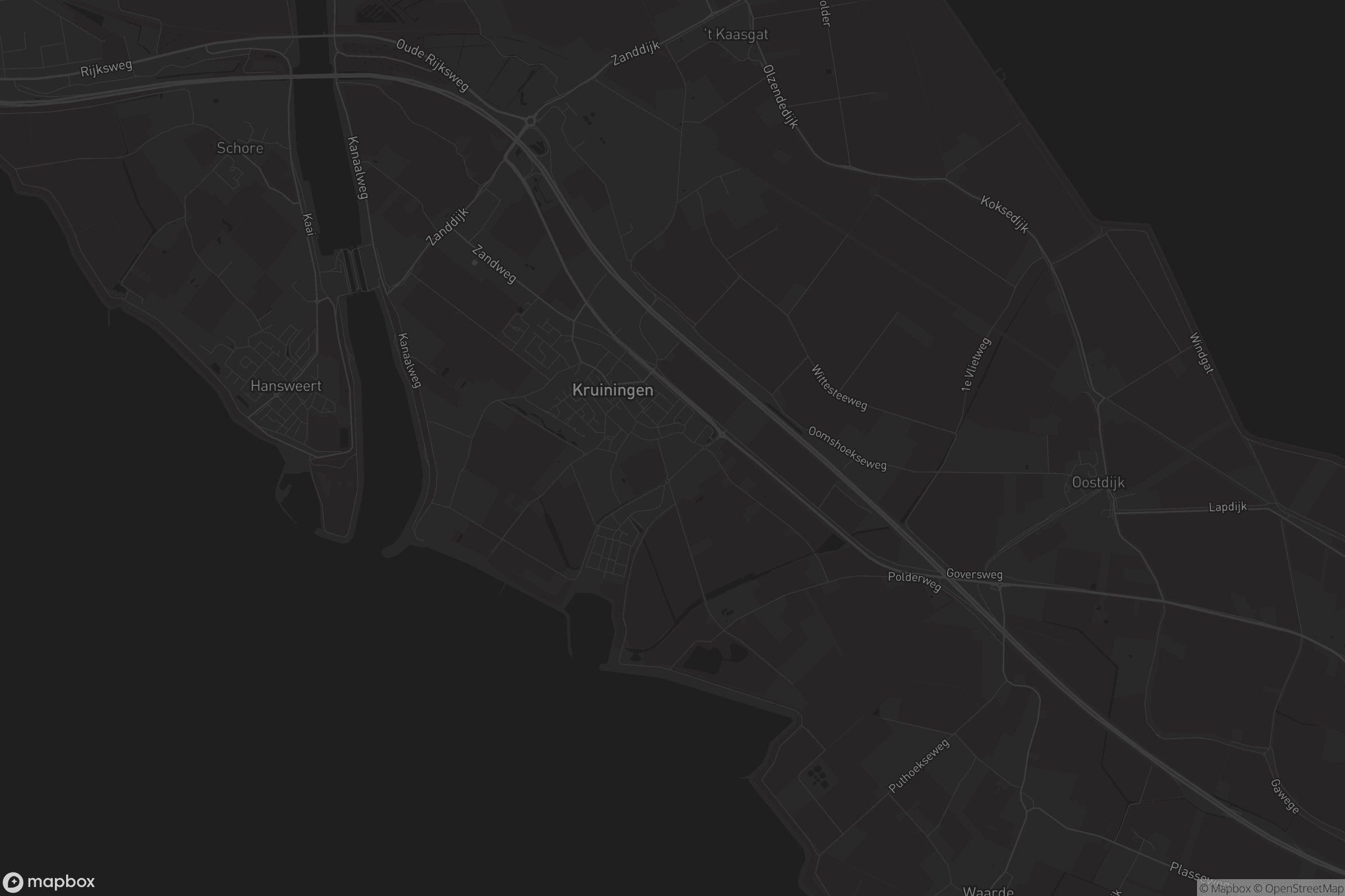 Kaart van Kruiningen