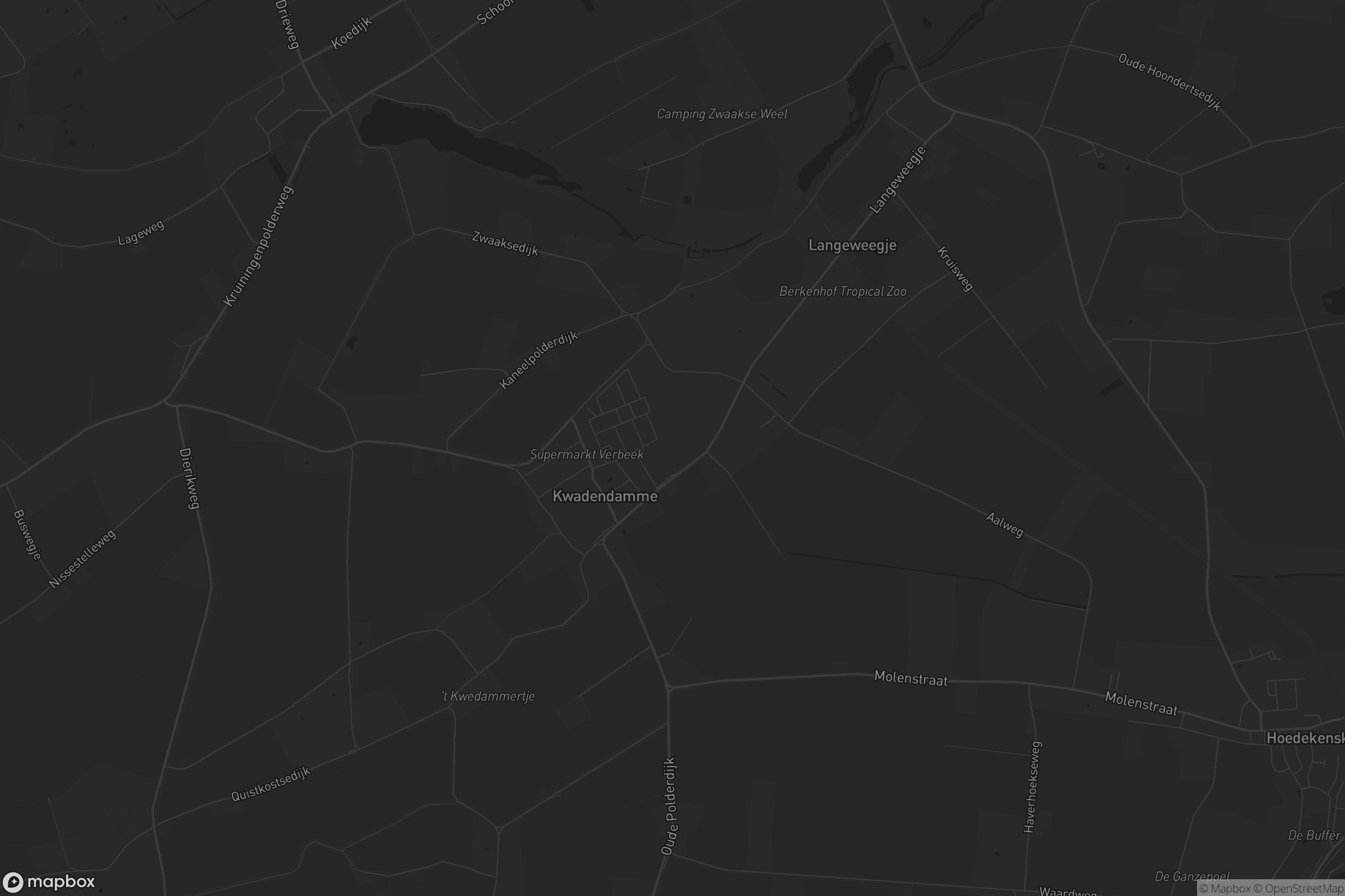 Kaart van Kwadendamme