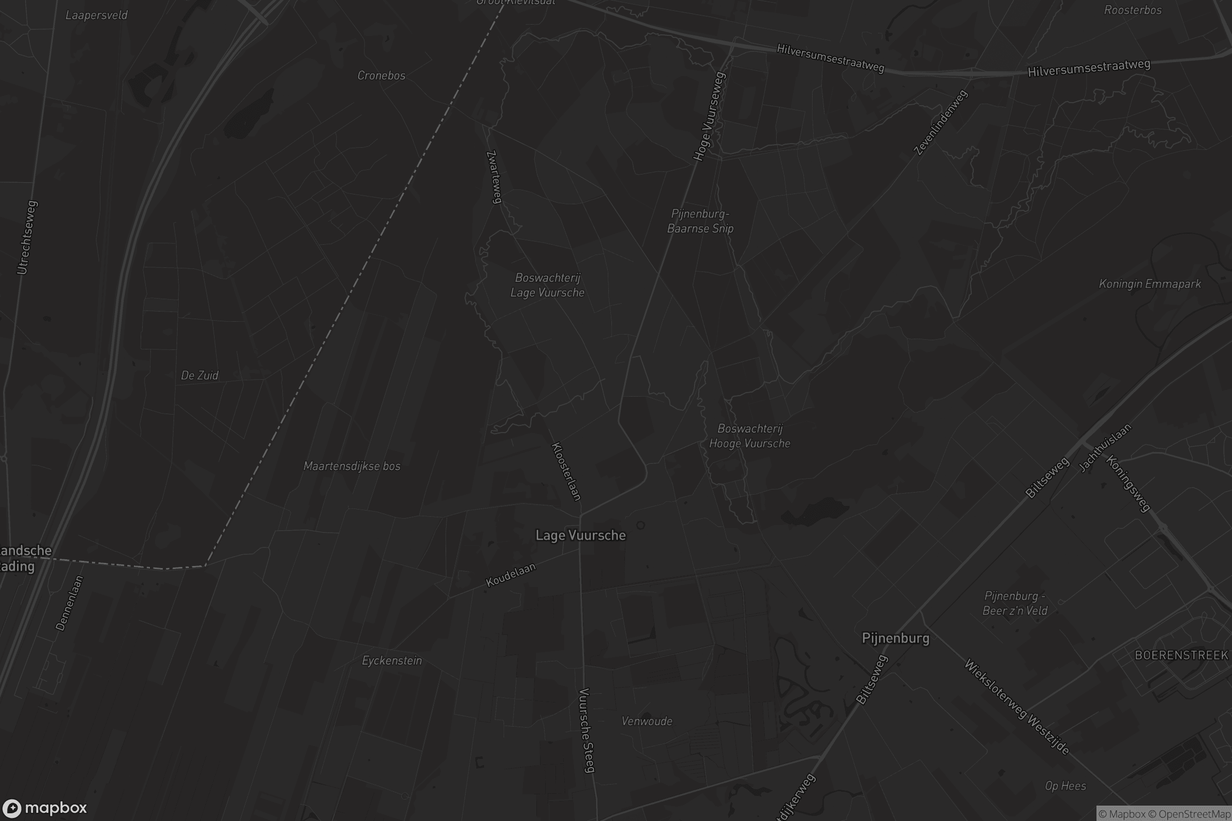 Kaart van Lage Vuursche