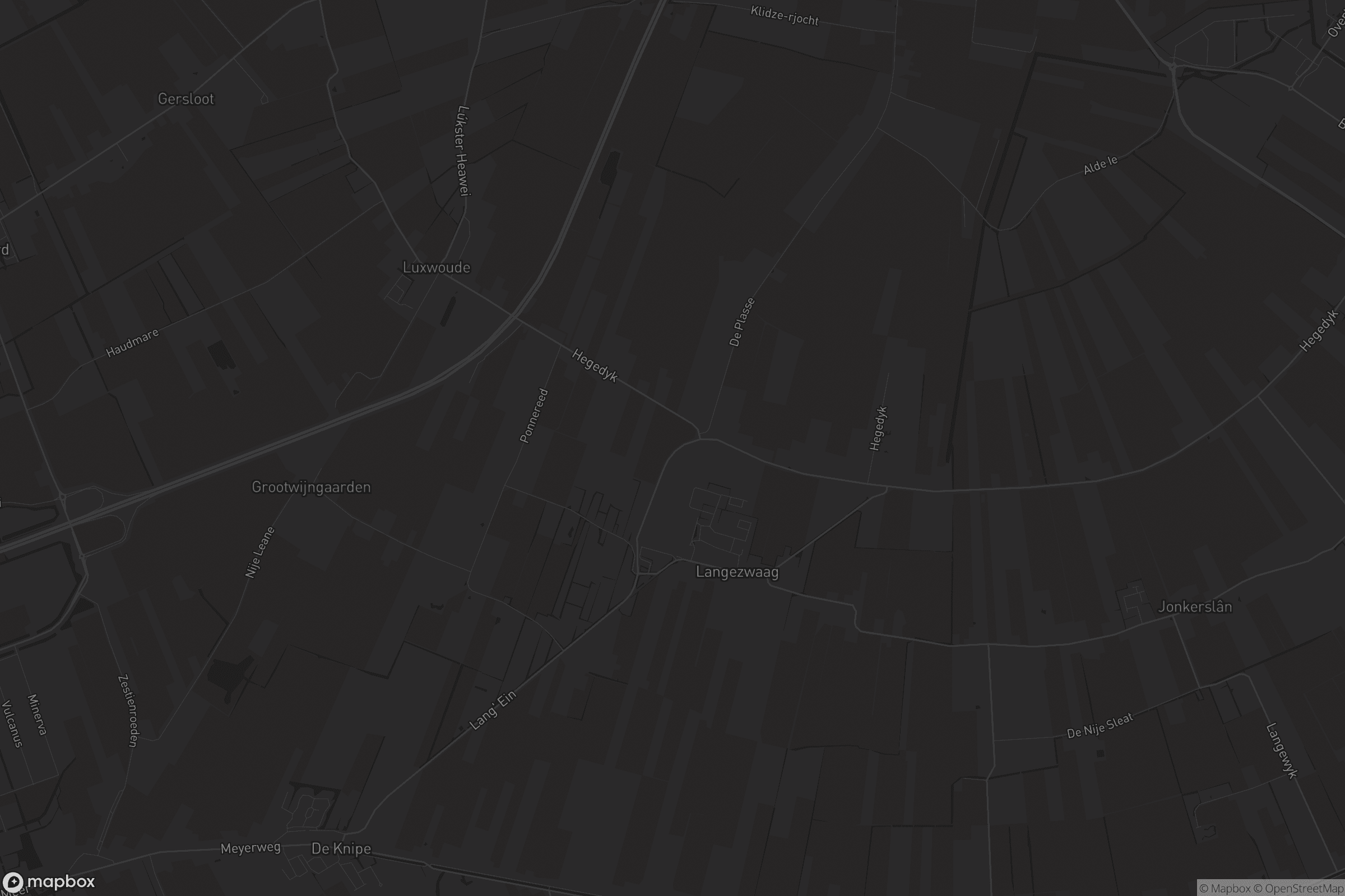 Kaart van Langezwaag