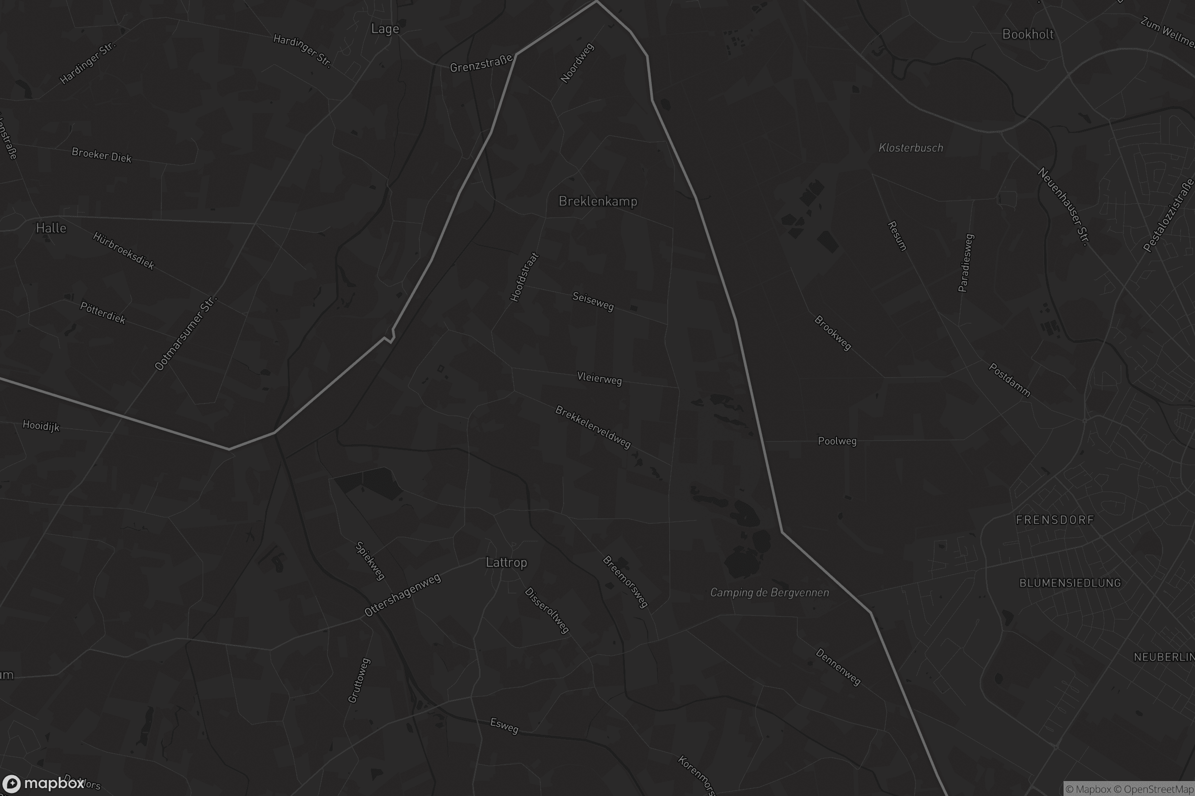 Kaart van Lattrop-Breklenkamp