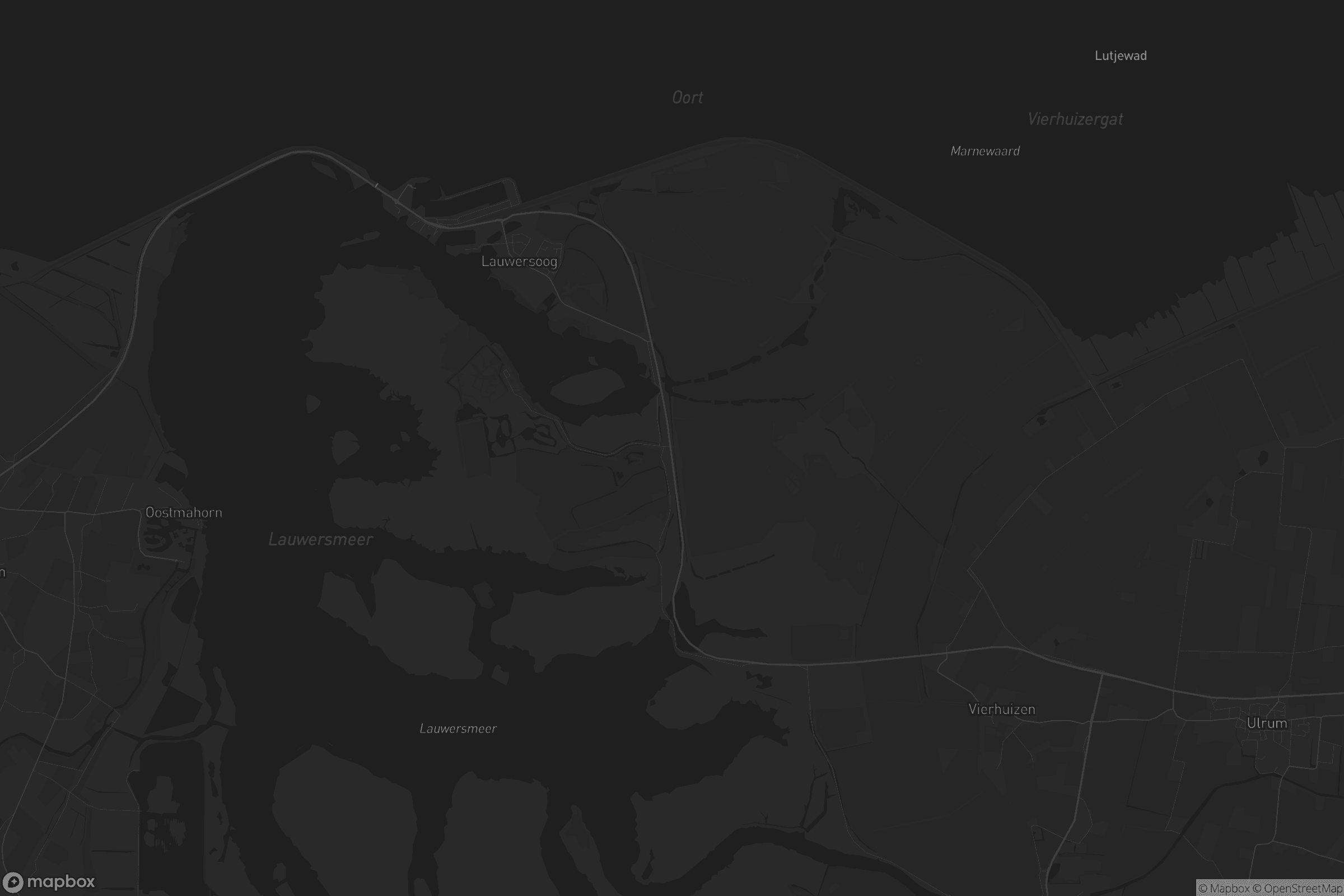 Kaart van Lauwersoog