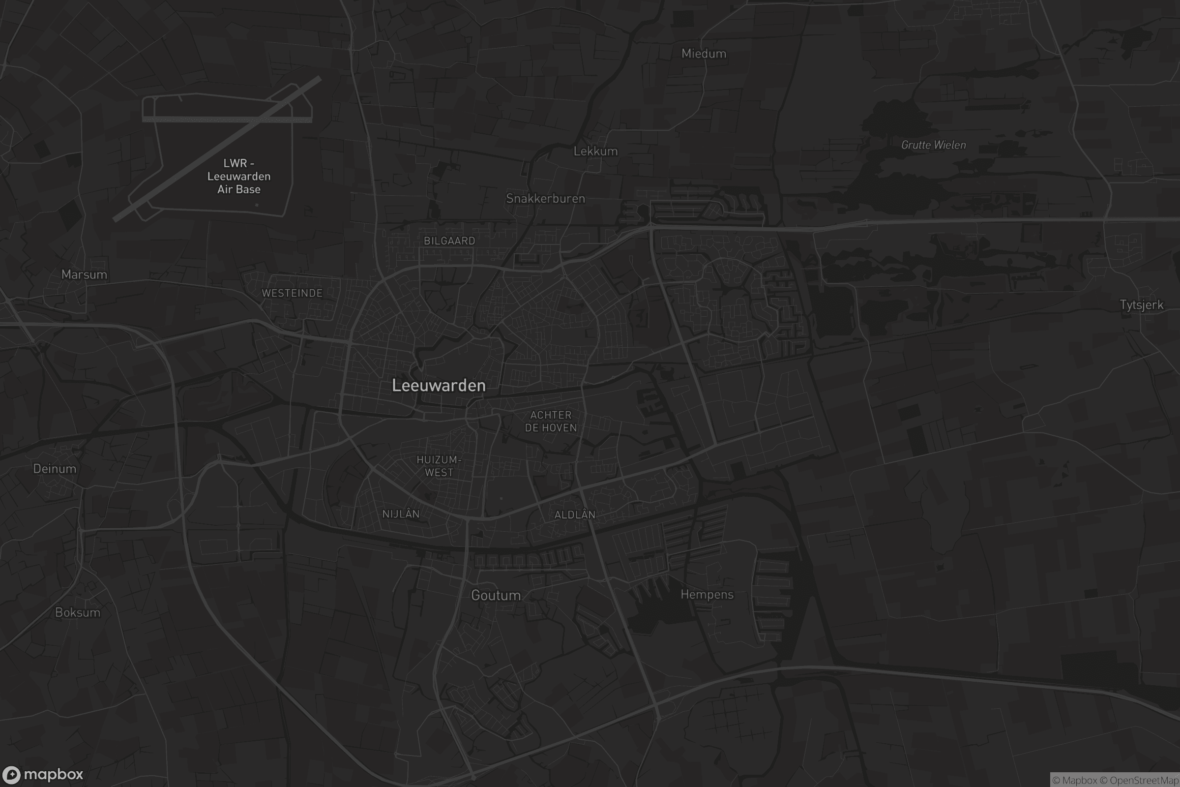 Kaart van Leeuwarden