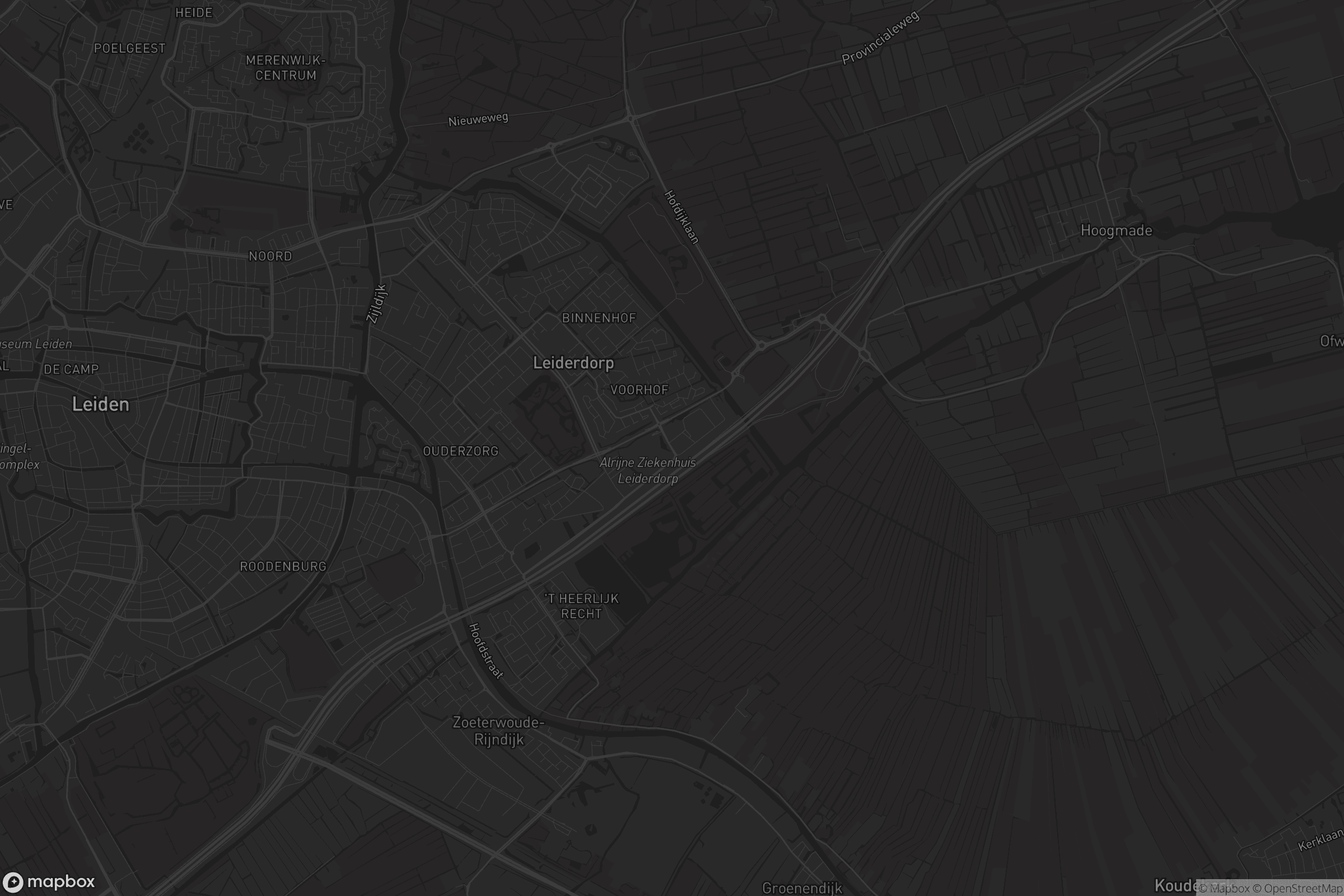 Kaart van Leiderdorp