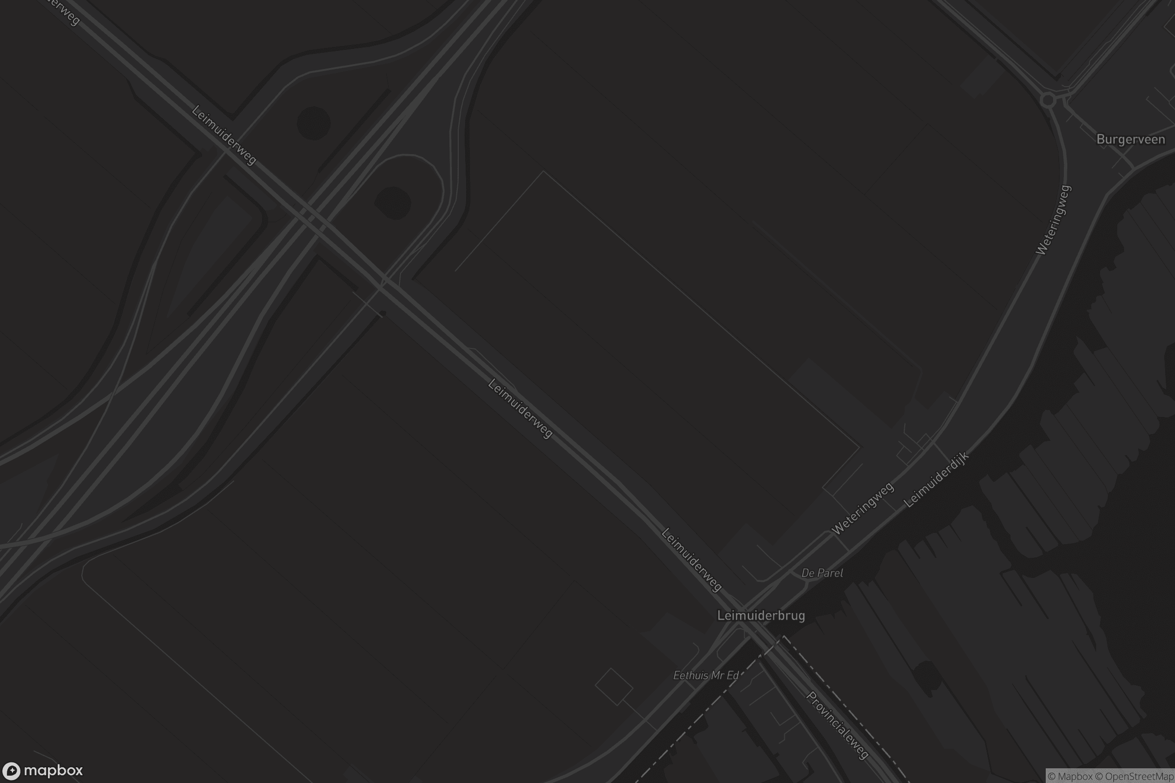 Kaart van Leimuiderbrug