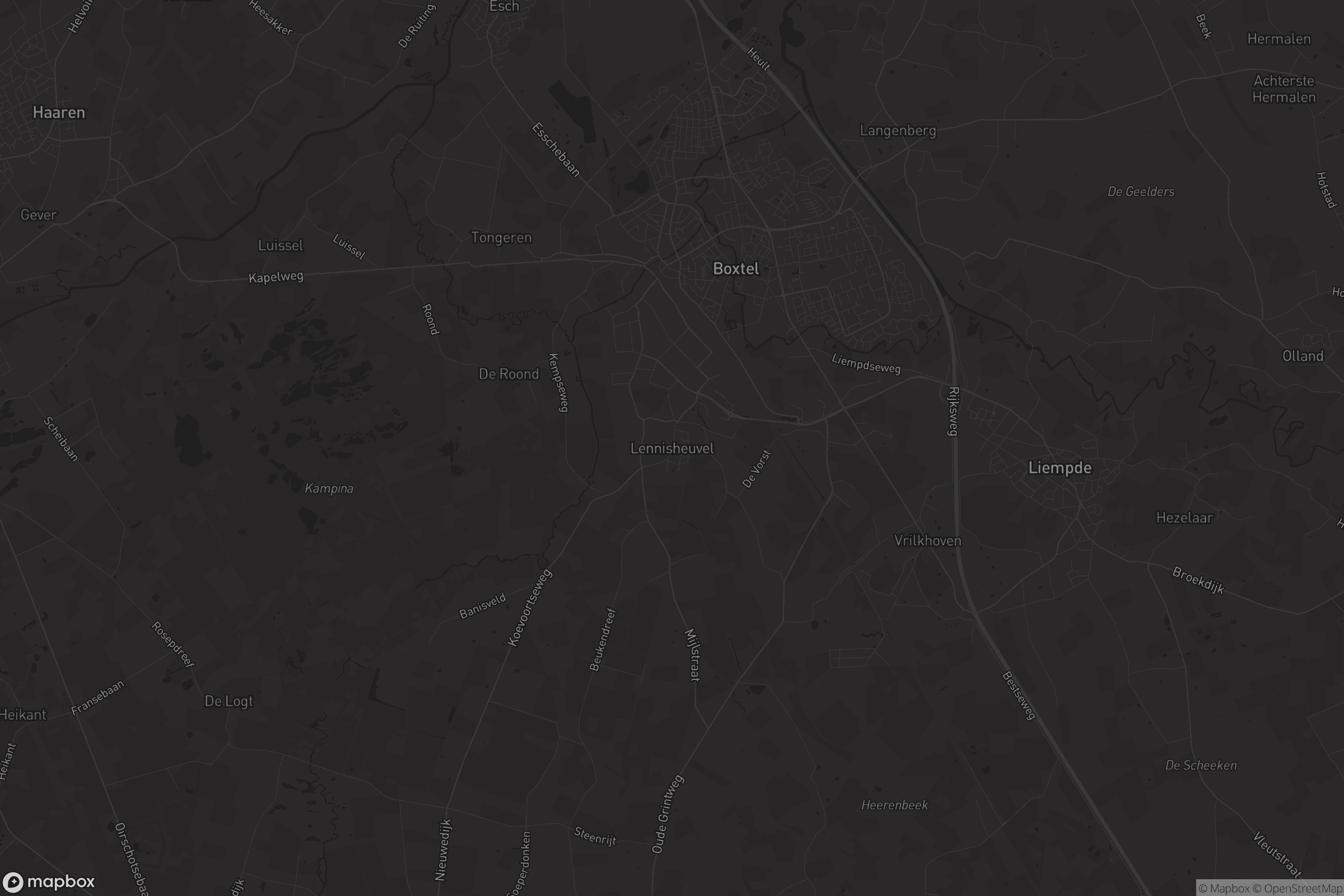 Kaart van Lennisheuvel