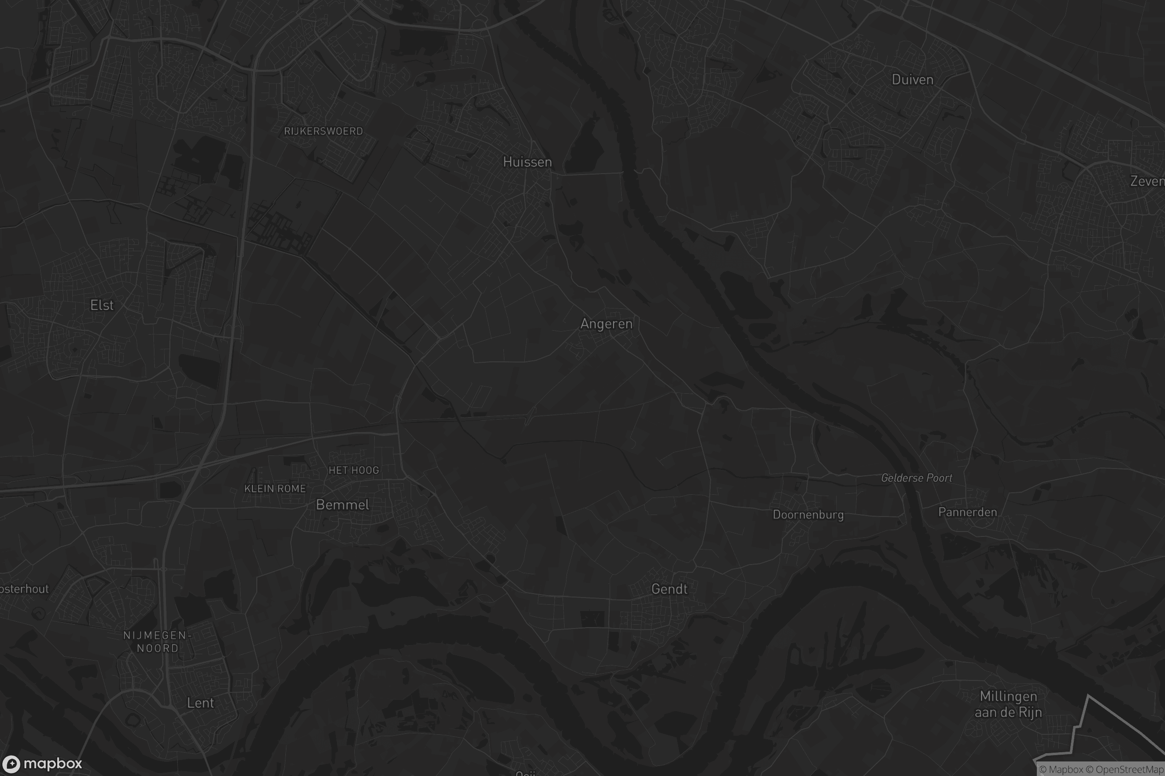 Kaart van Lingewaard