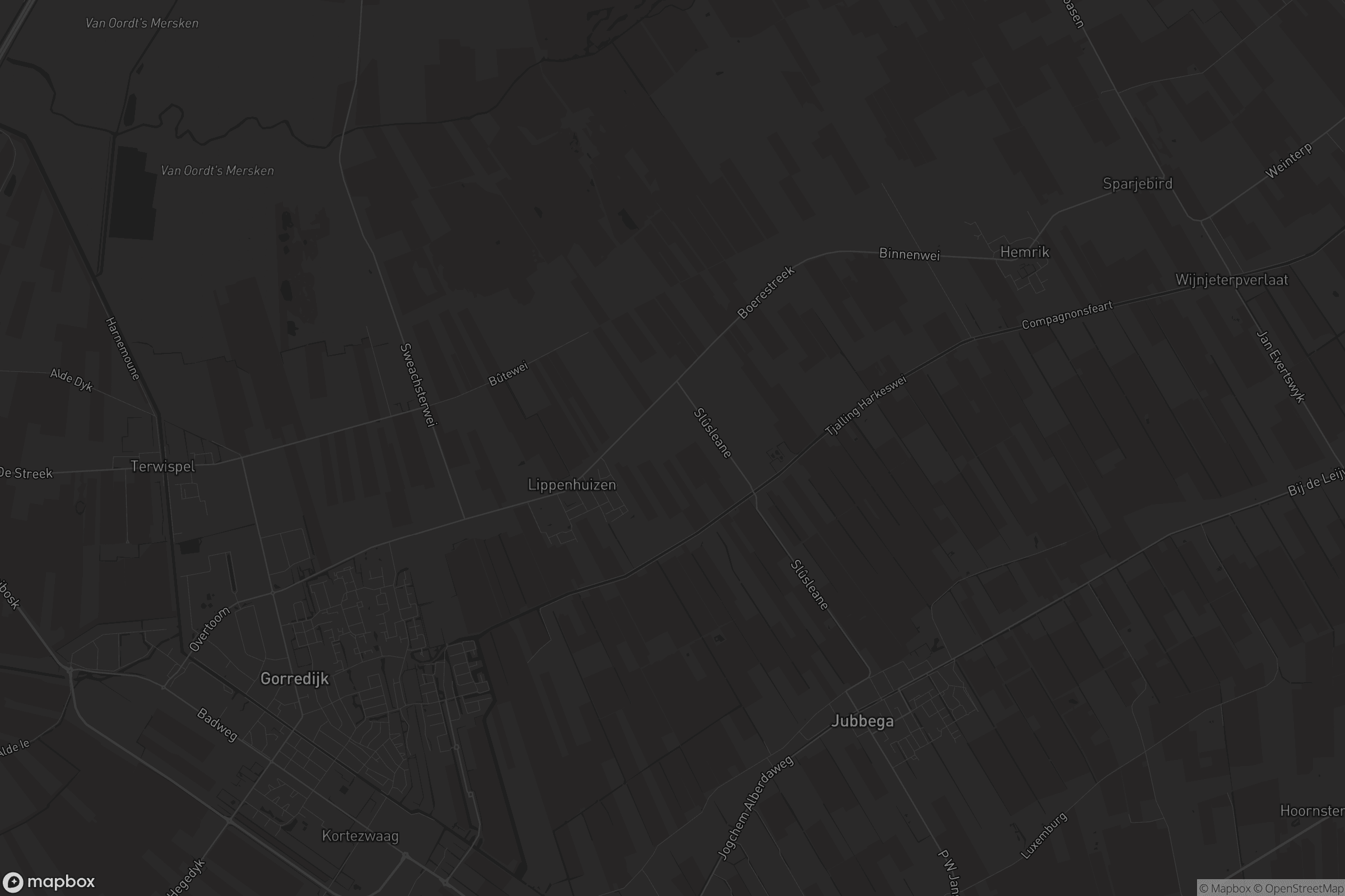 Kaart van Lippenhuizen