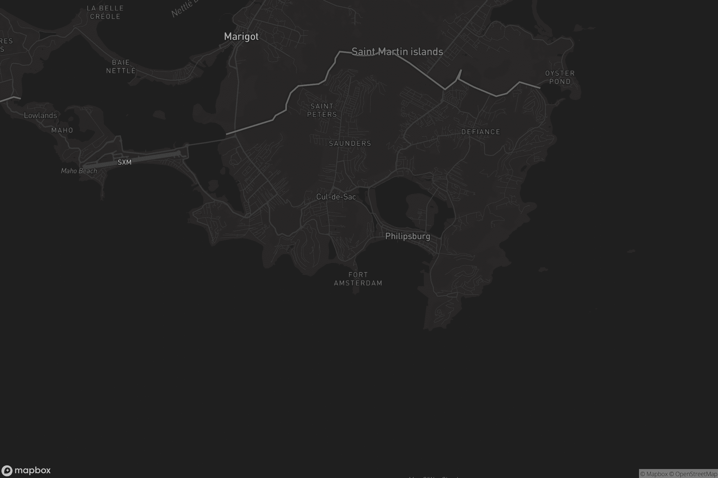 Kaart van Little Bay