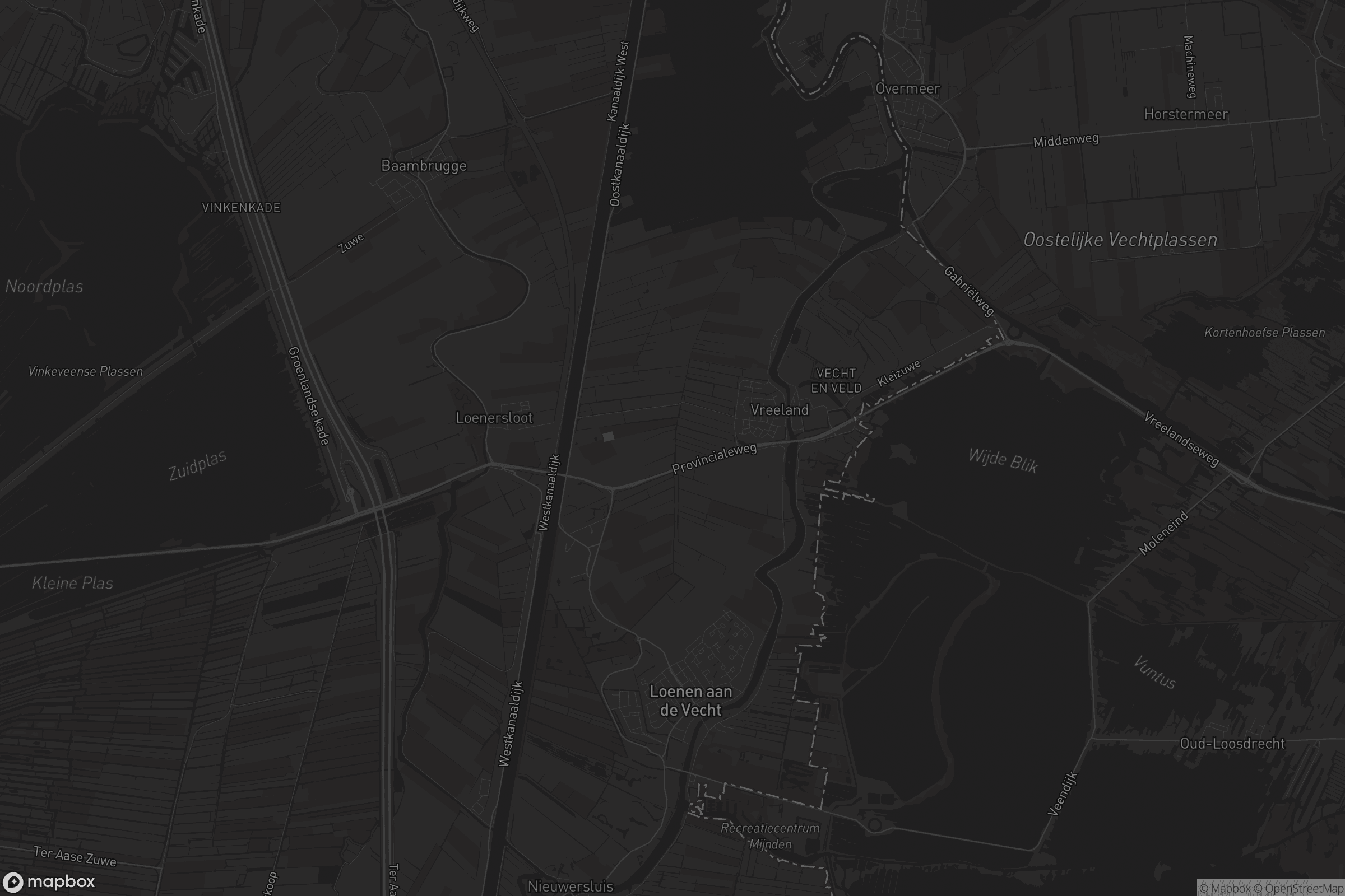 Kaart van Loenen aan de Vecht