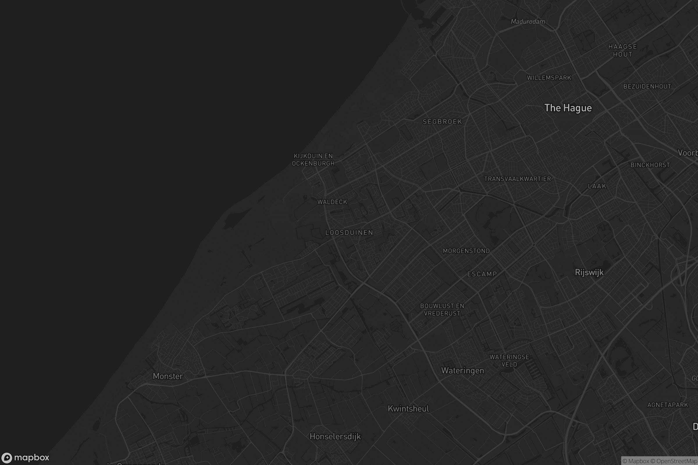 Kaart van Loosduinen