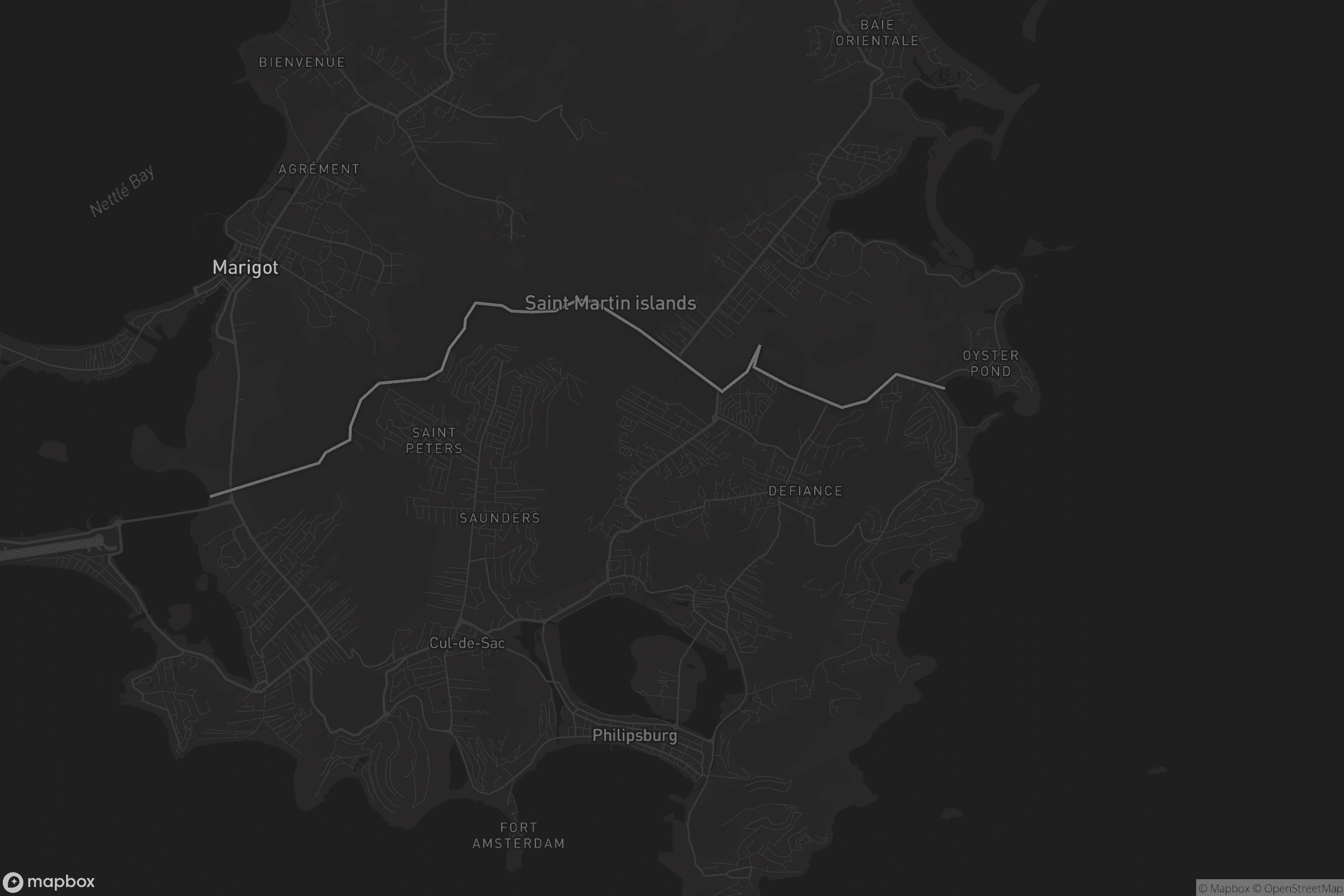 Kaart van Lower Prince's Quarter