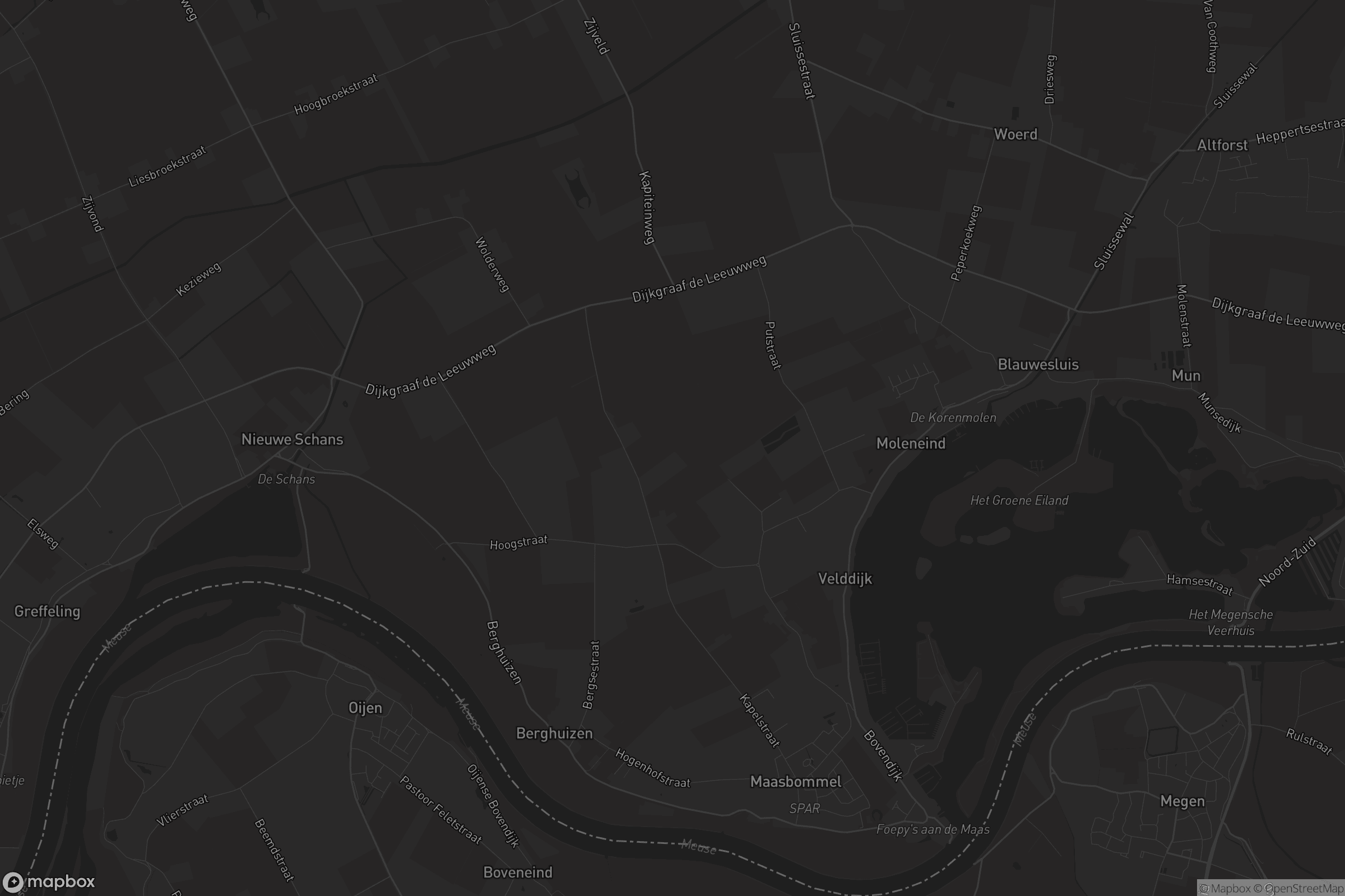 Kaart van Maasbommel