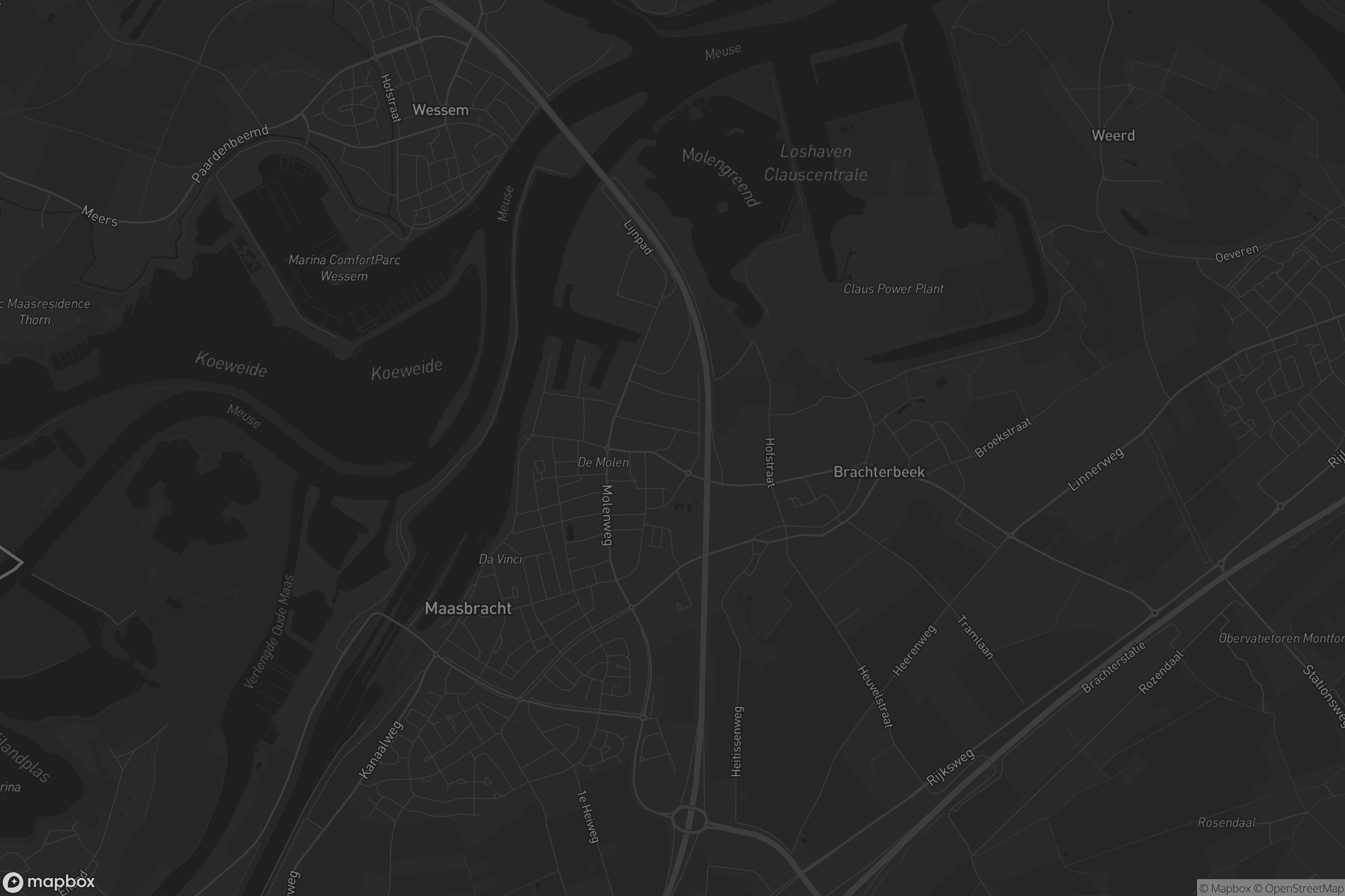 Kaart van Maasbracht