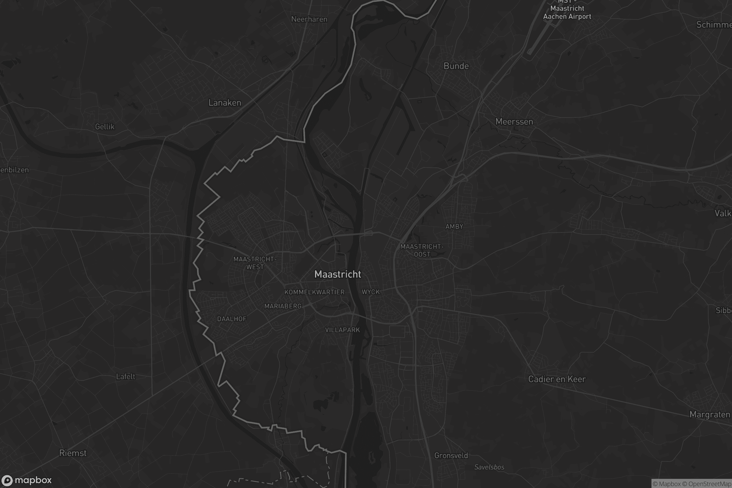 Kaart van Maastricht
