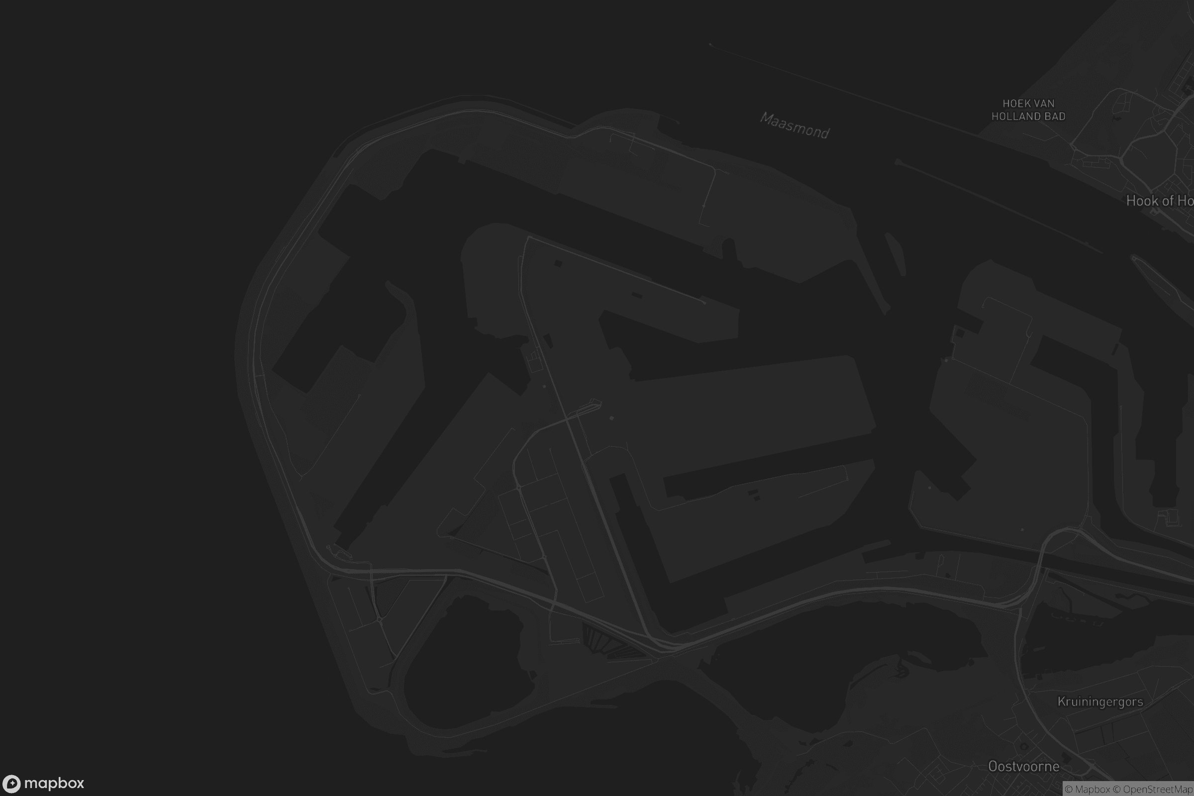 Kaart van Maasvlakte