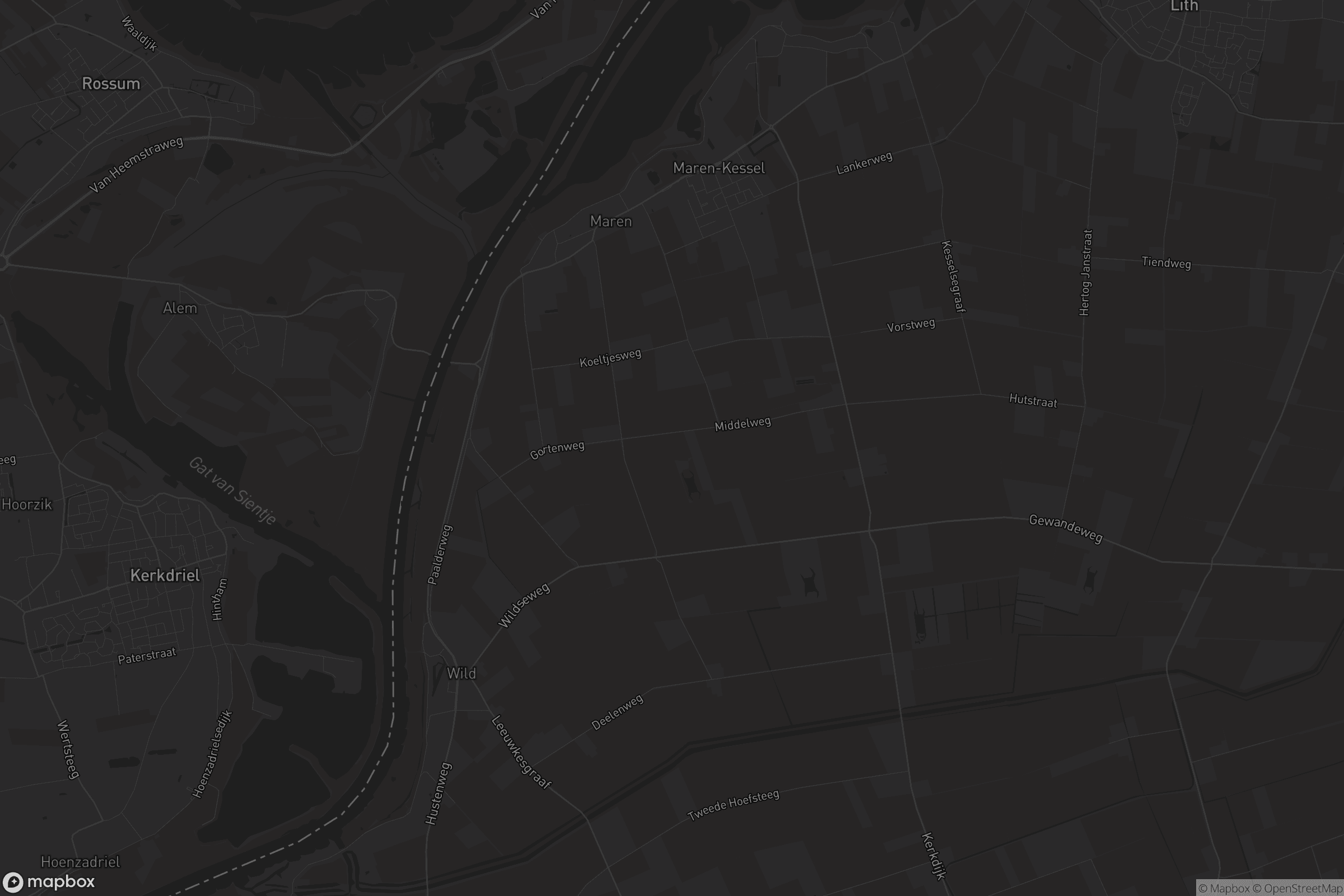 Kaart van Maren-Kessel