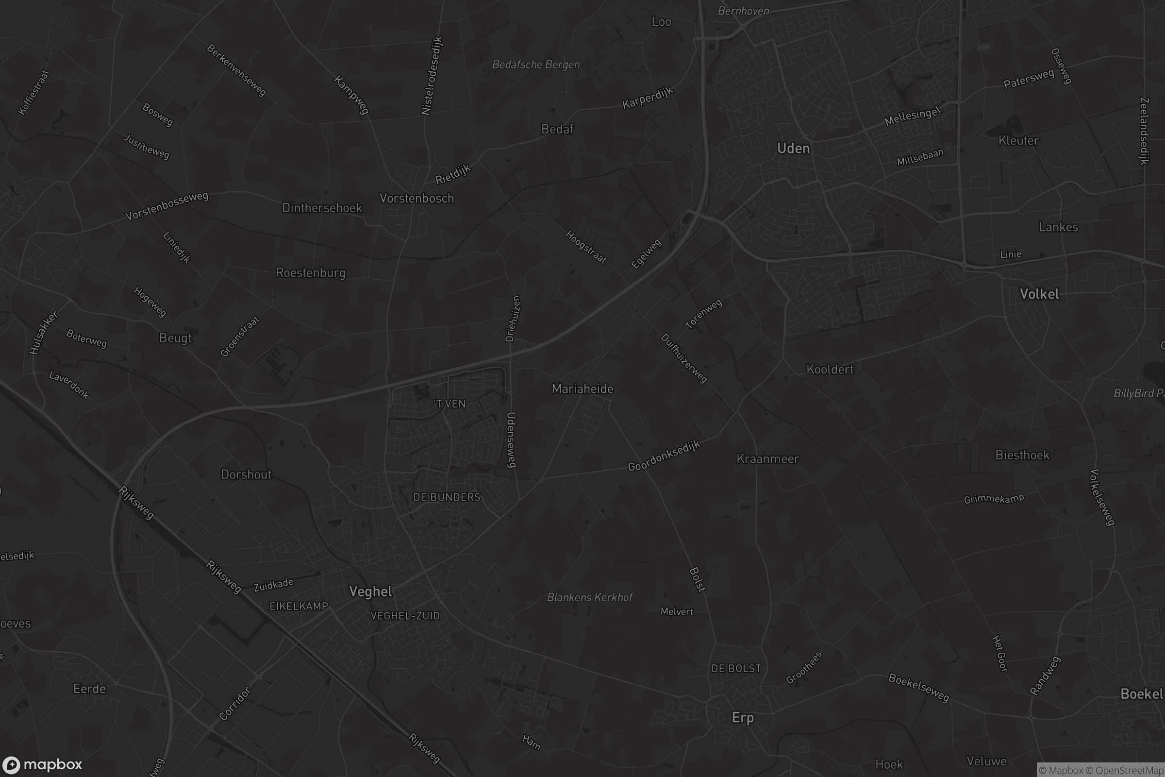 Kaart van Mariaheide