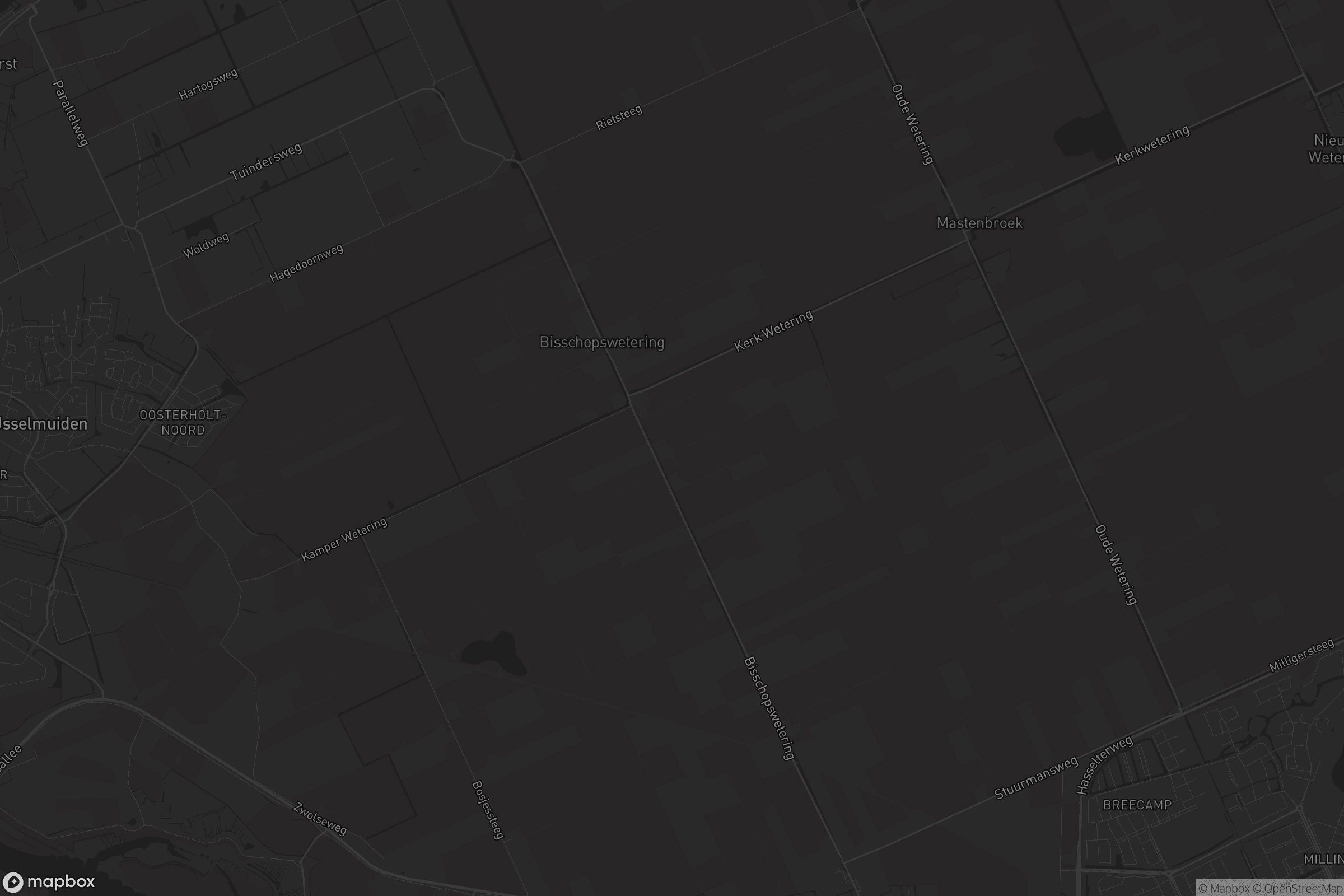 Kaart van Mastenbroek