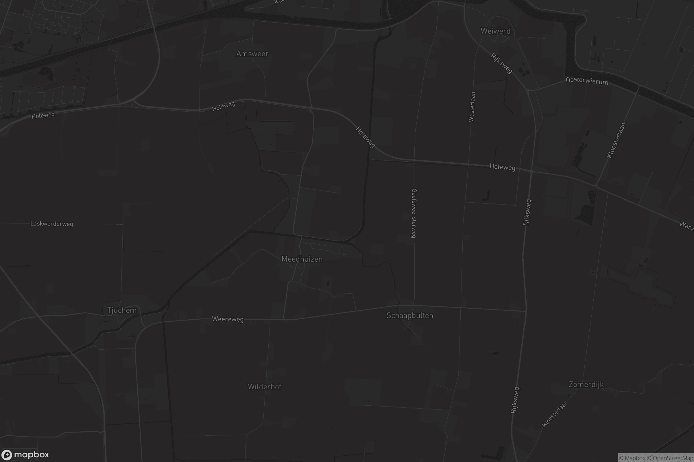 Kaart van Meedhuizen