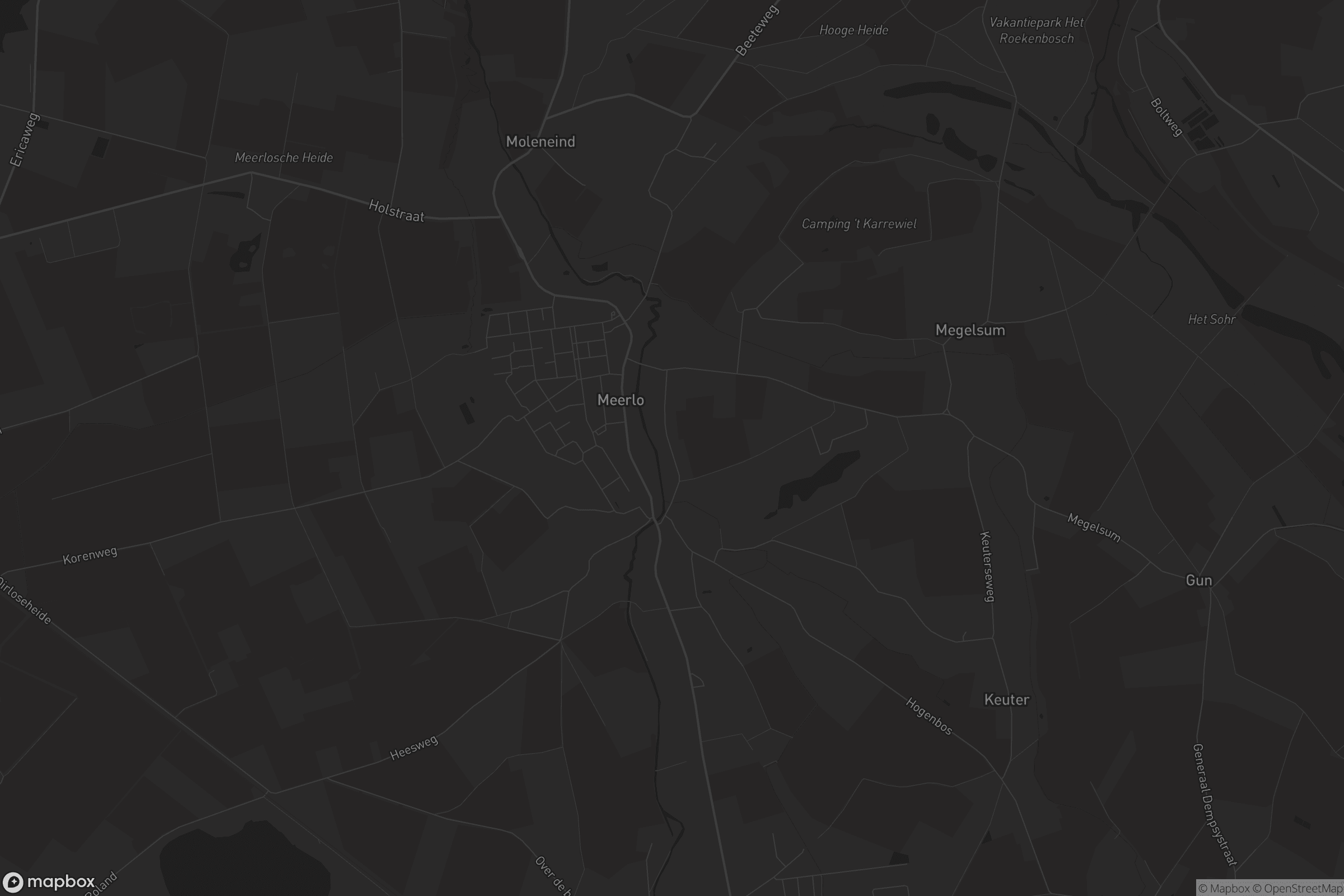 Kaart van Meerlo