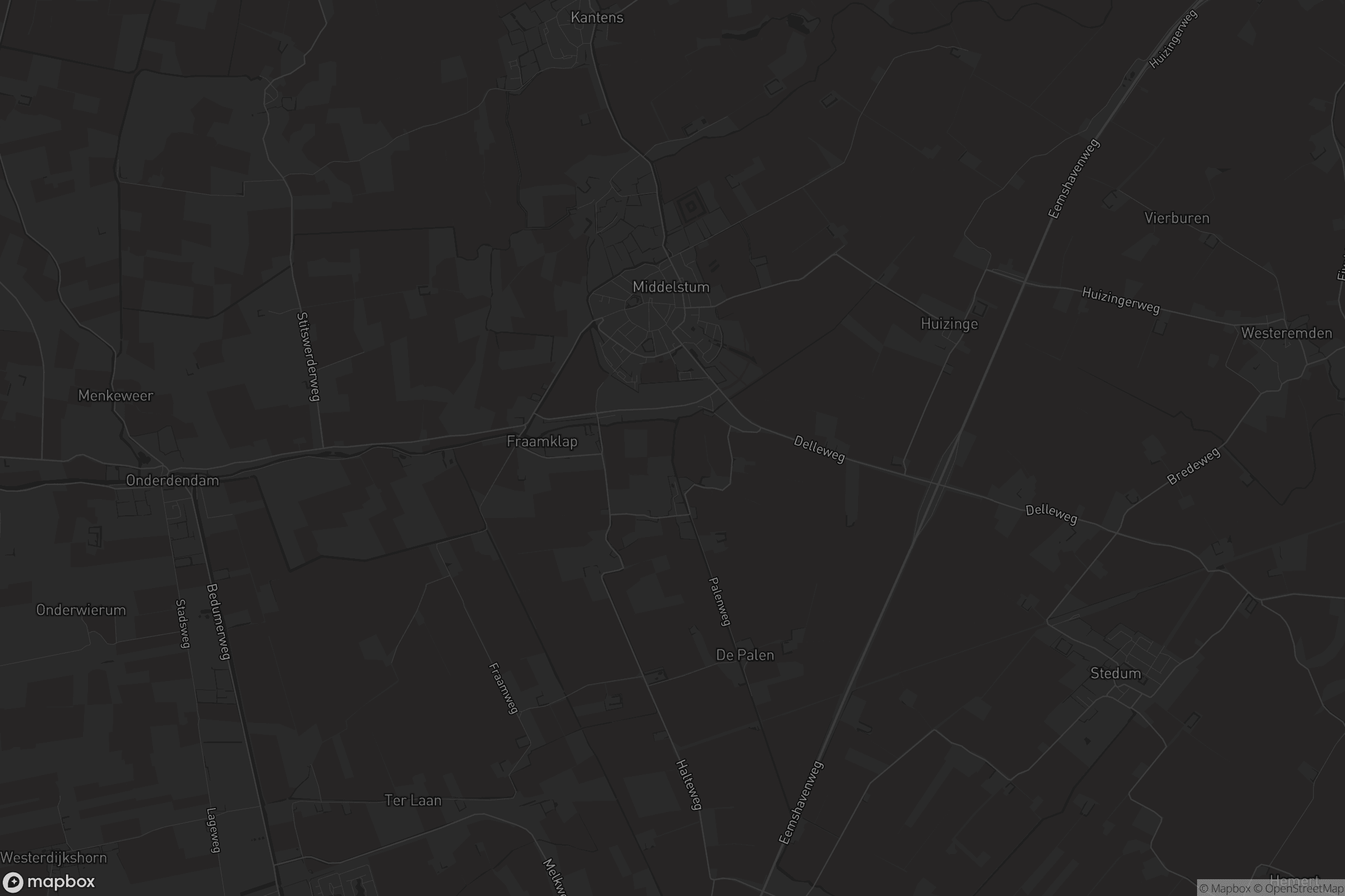 Kaart van Middelstum