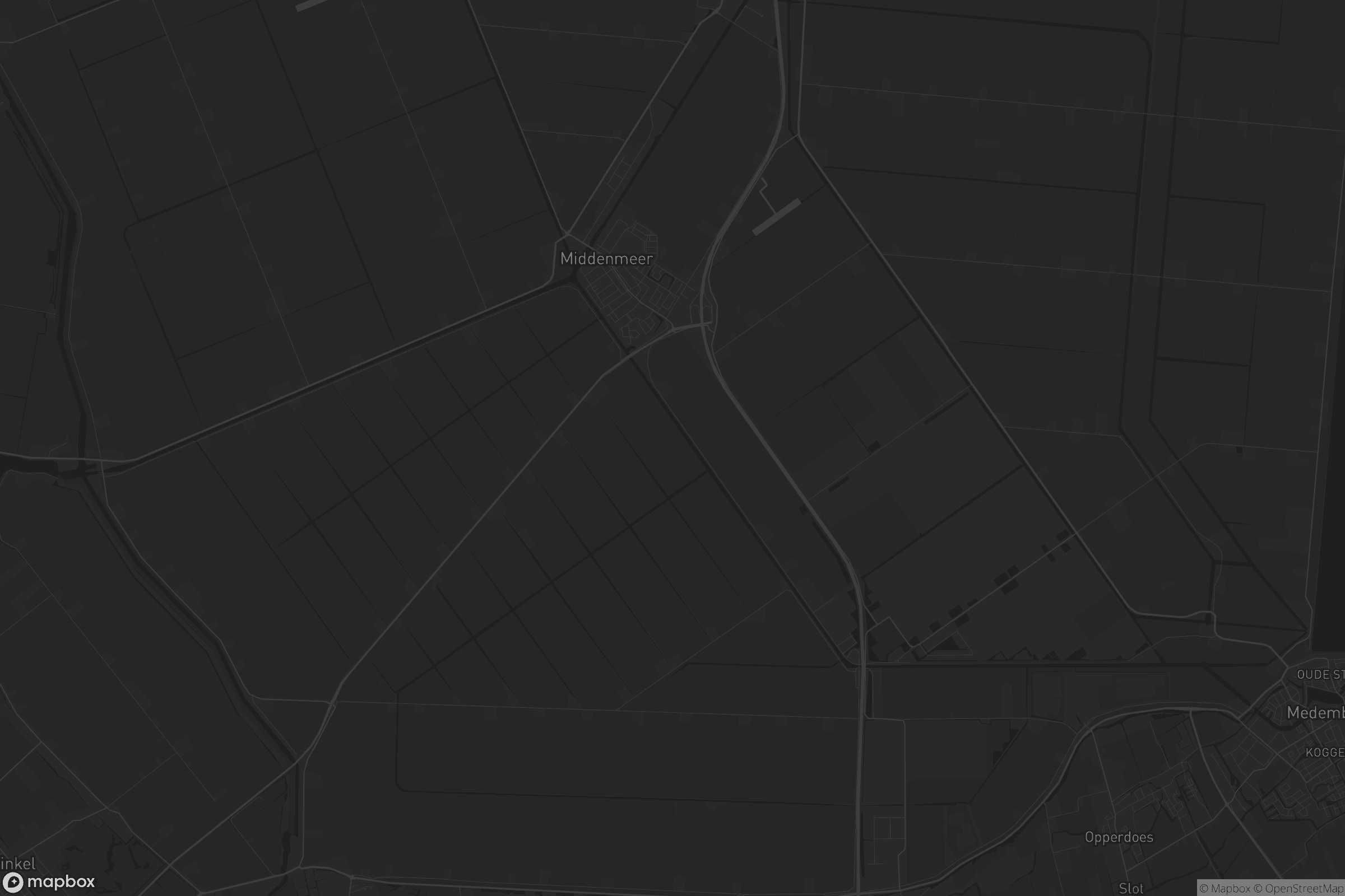 Kaart van Middenmeer