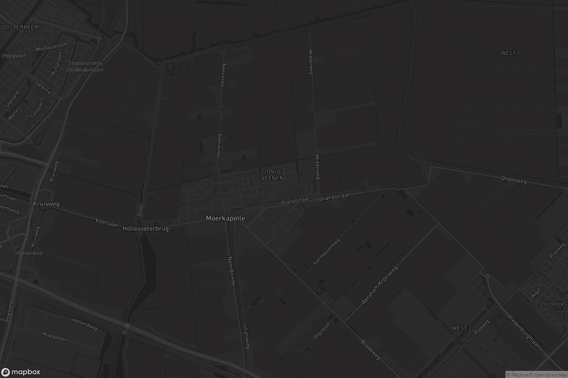 Kaart van Moerkapelle