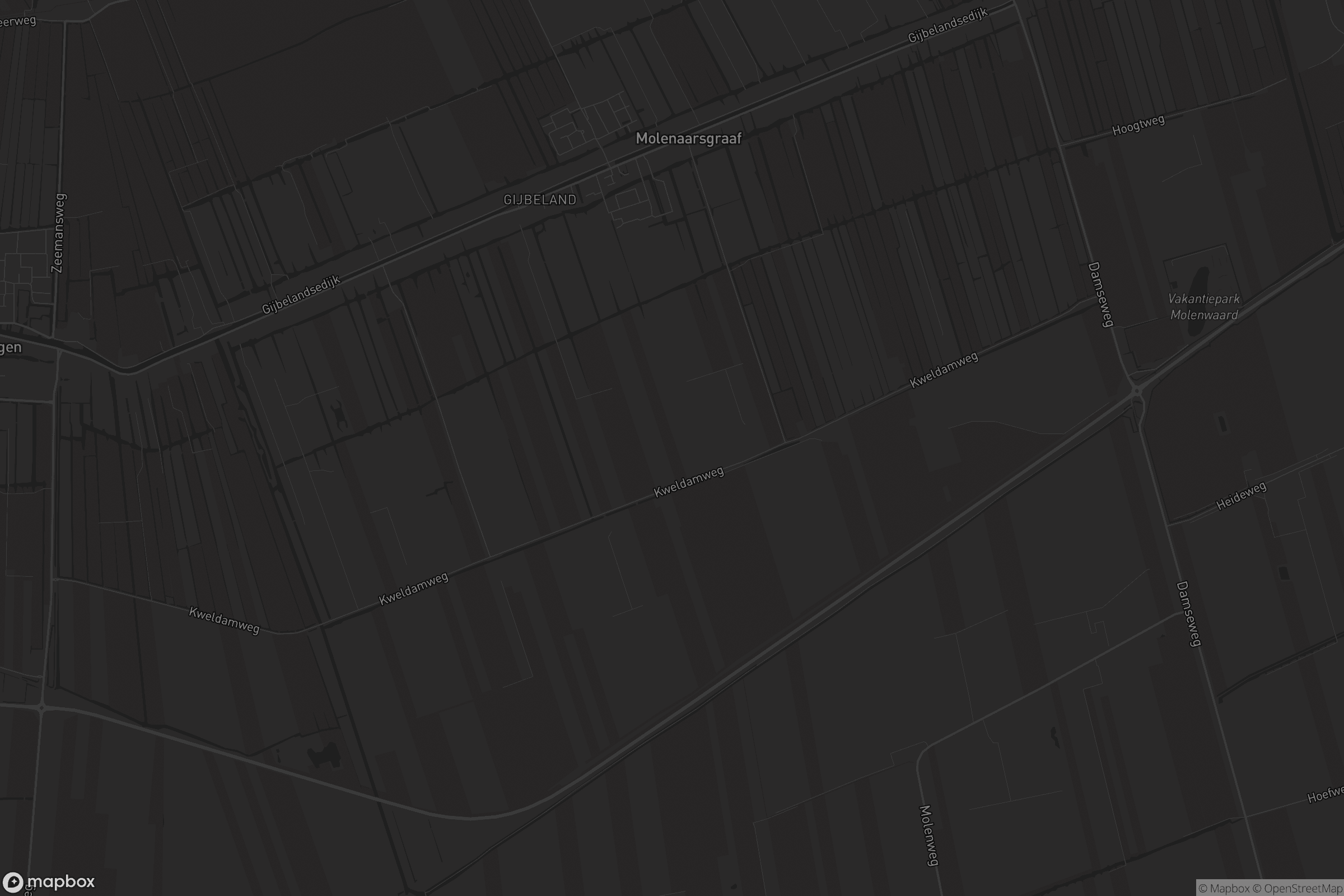 Kaart van Molenaarsgraaf