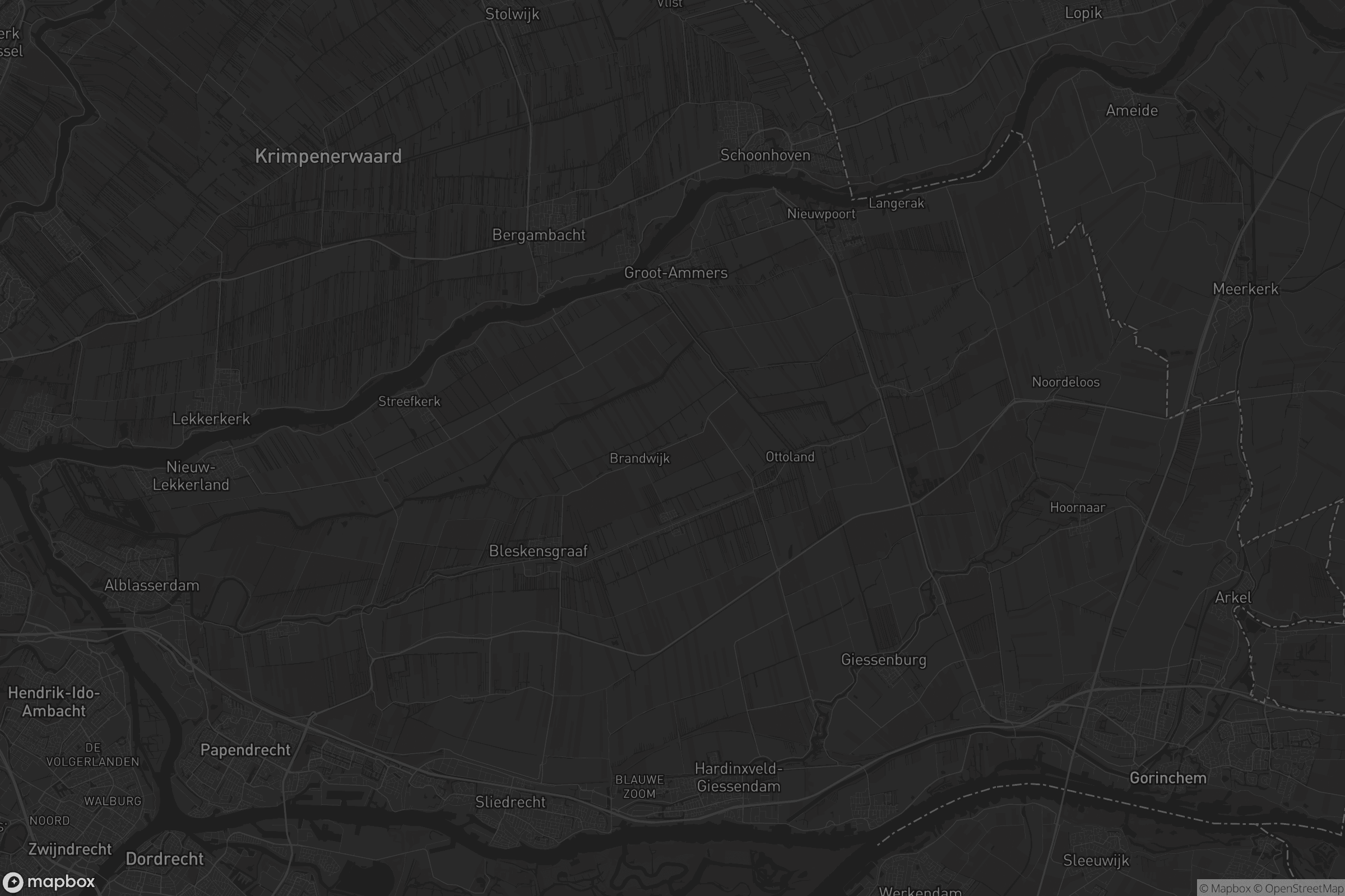 Kaart van Molenlanden