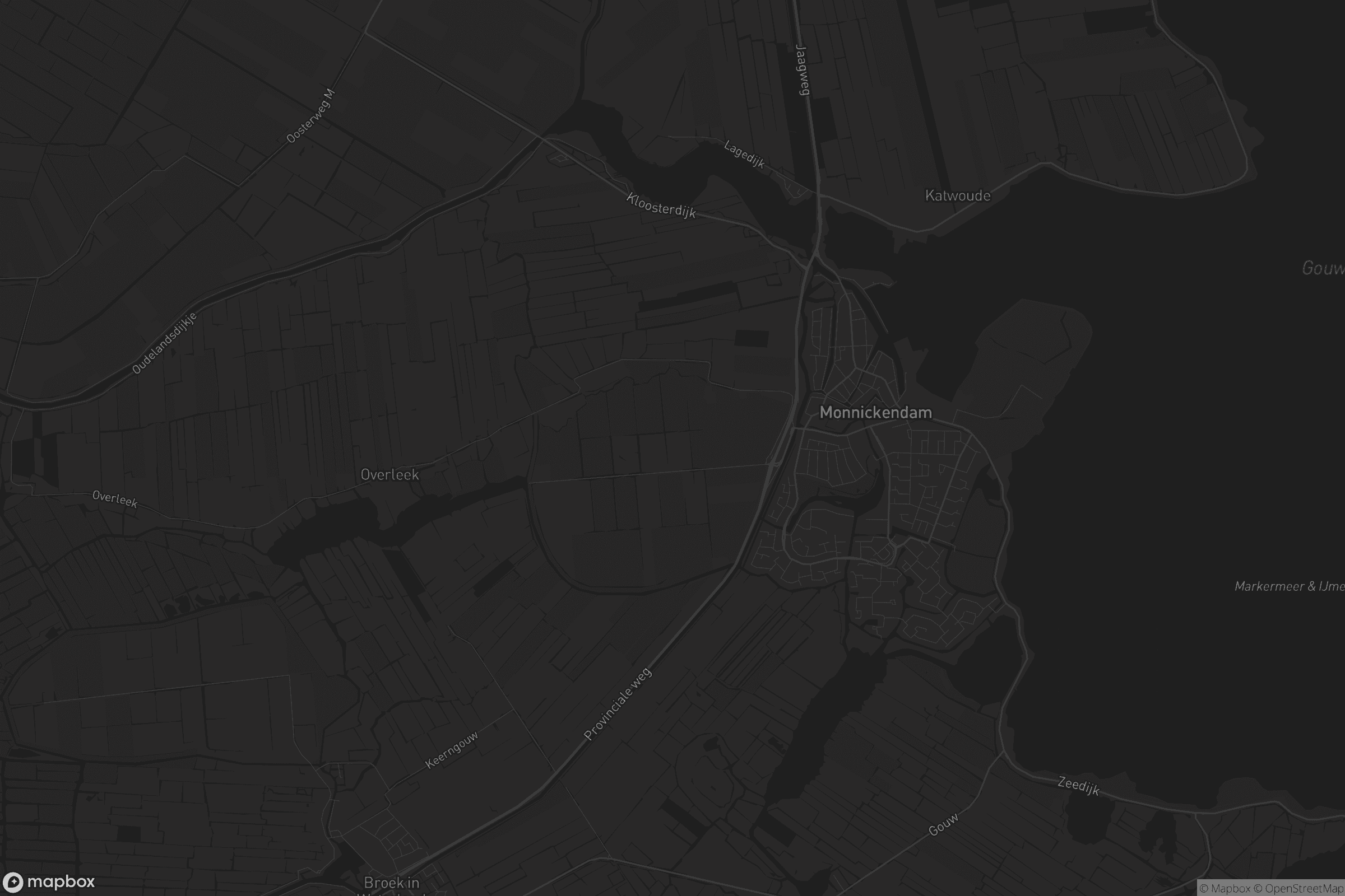 Kaart van Monnickendam